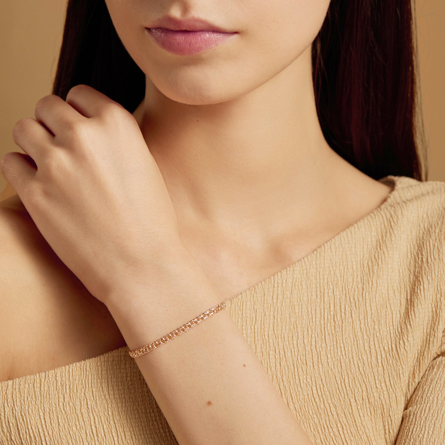 Золотой браслет полновесный