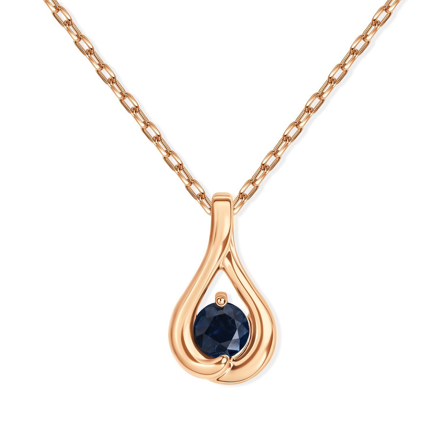 Фото «Золотая подвеска с сапфиром»