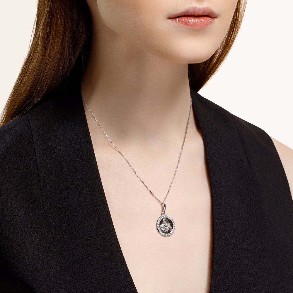 Серебряная подвеска со знаком зодиака Скорпион