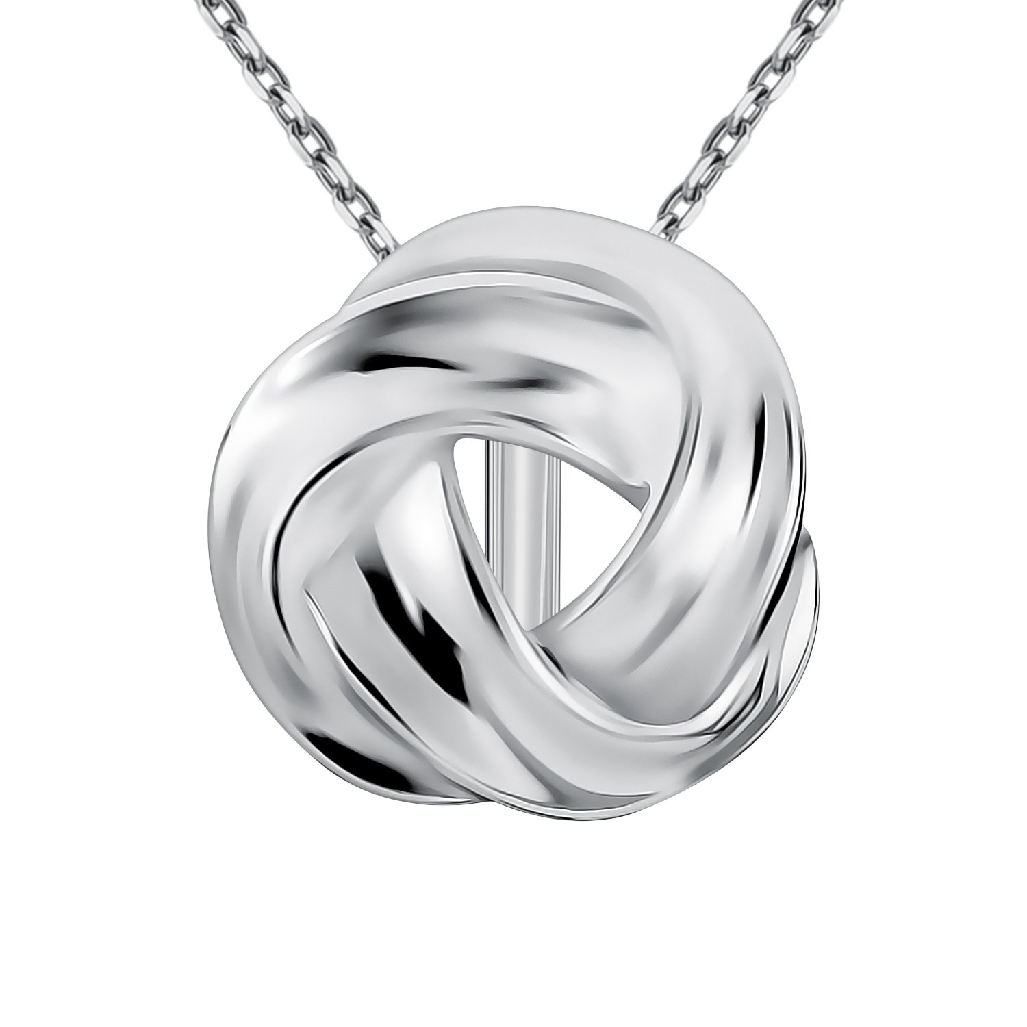 Серебряная подвеска с родированием