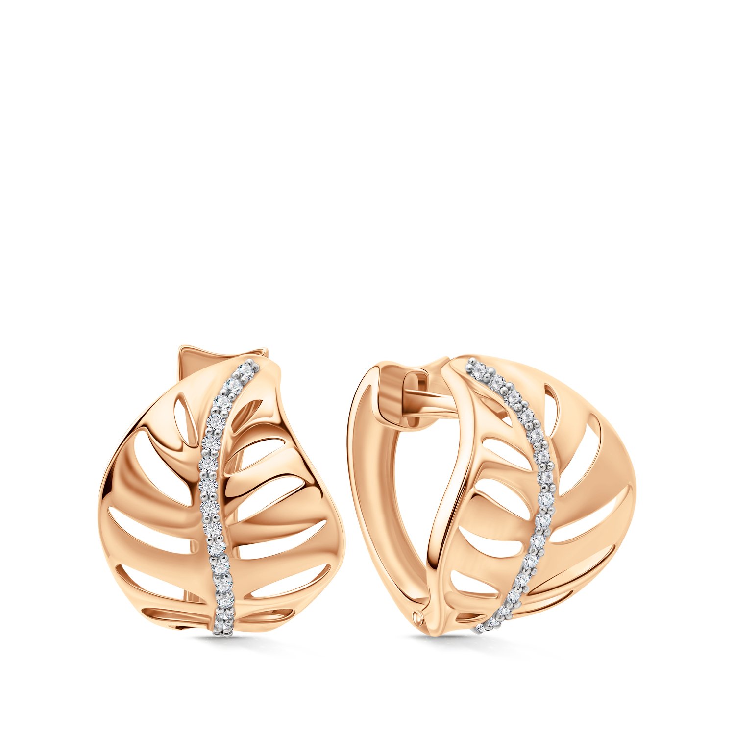 Фото «Золотые серьги с фианитами»