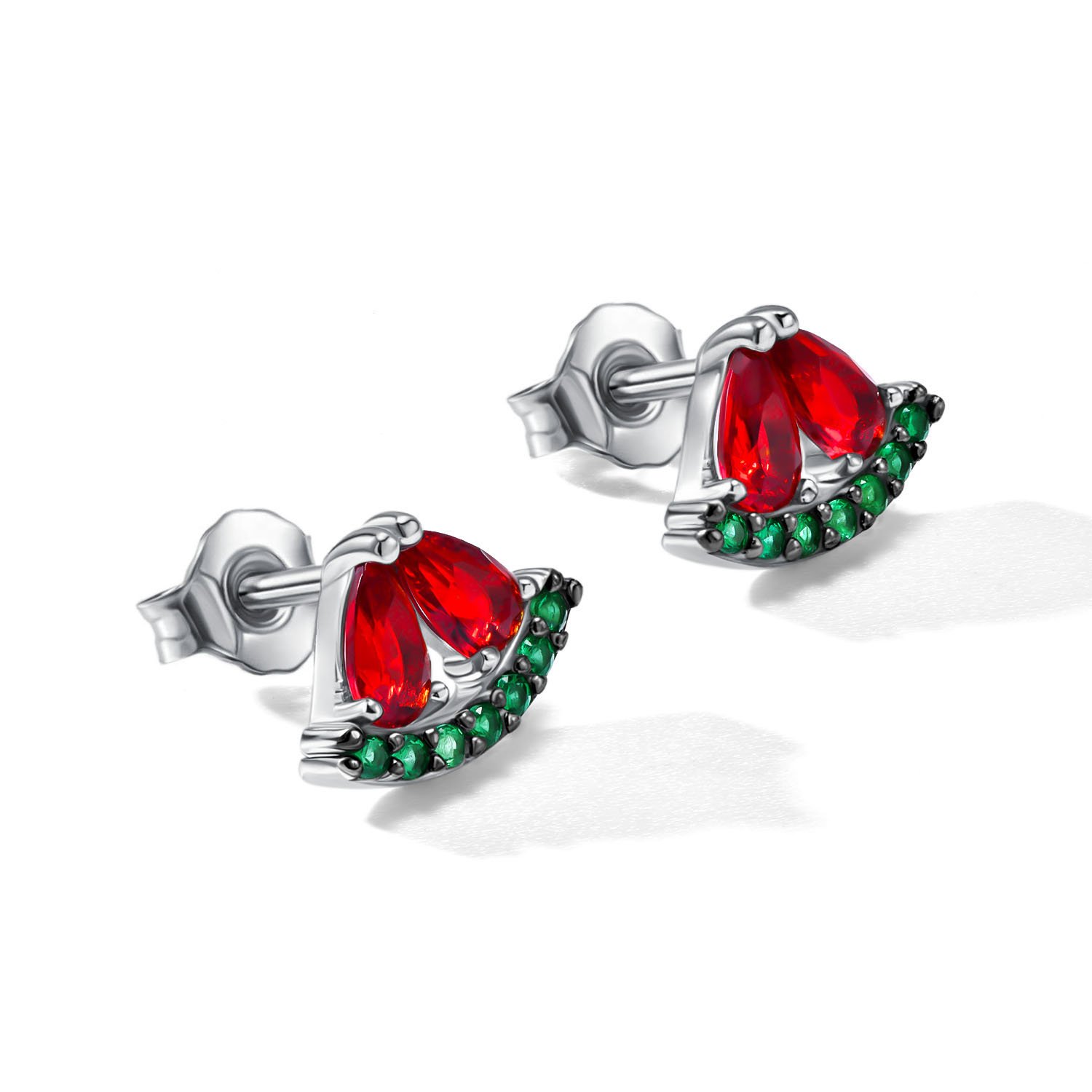 Серебряные серьги с фианитами