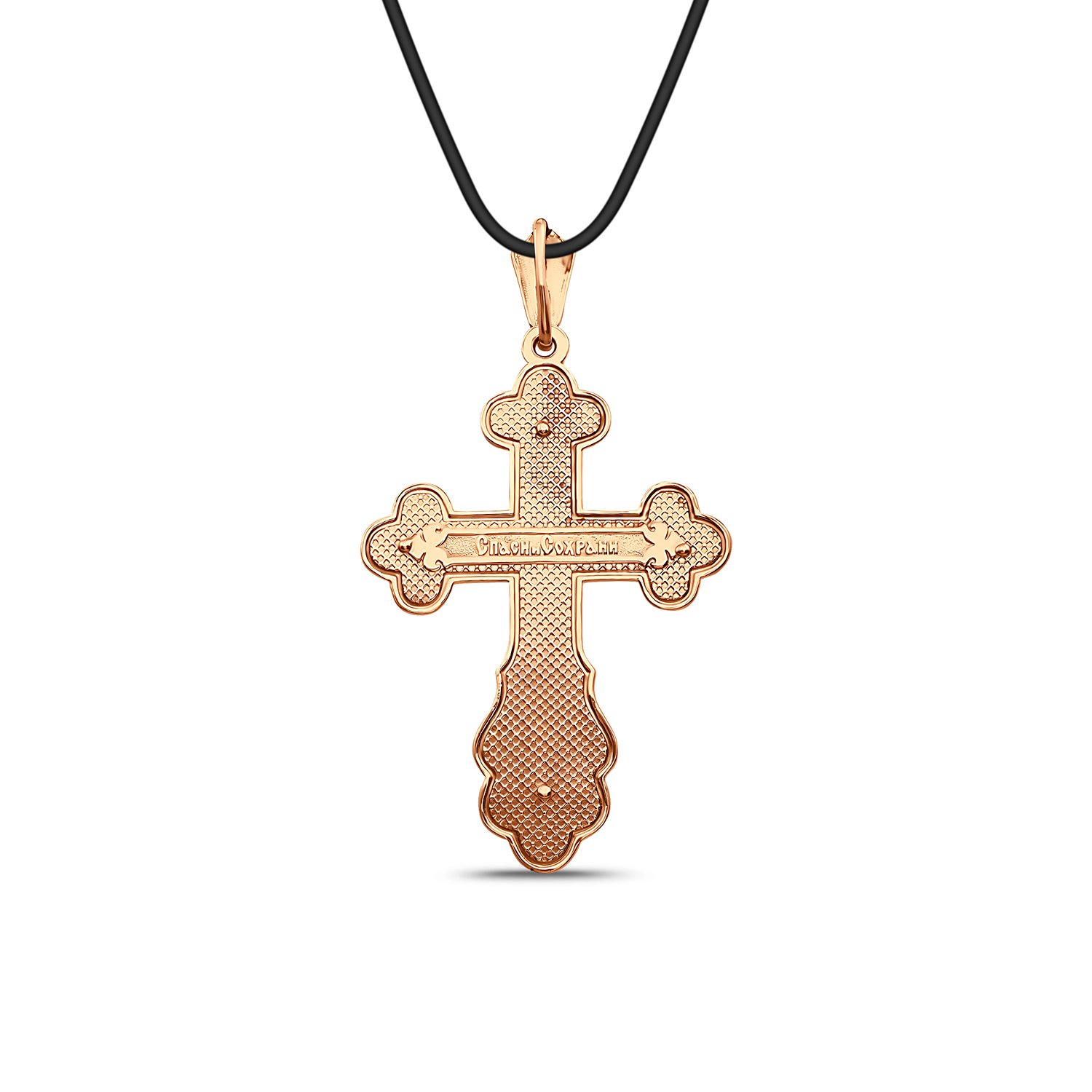 Серебряный православный крест