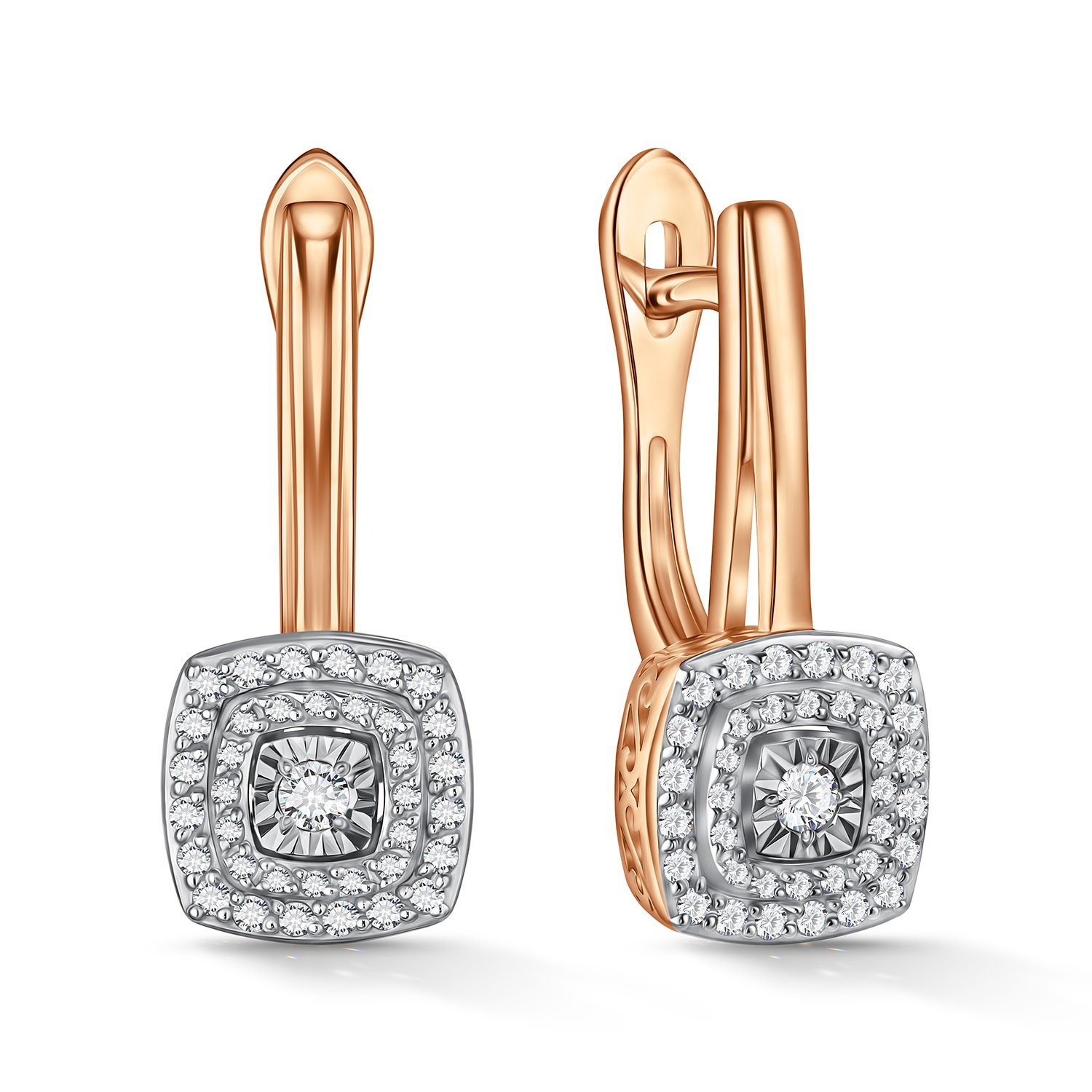 Фото «Золотые серьги с бриллиантами»