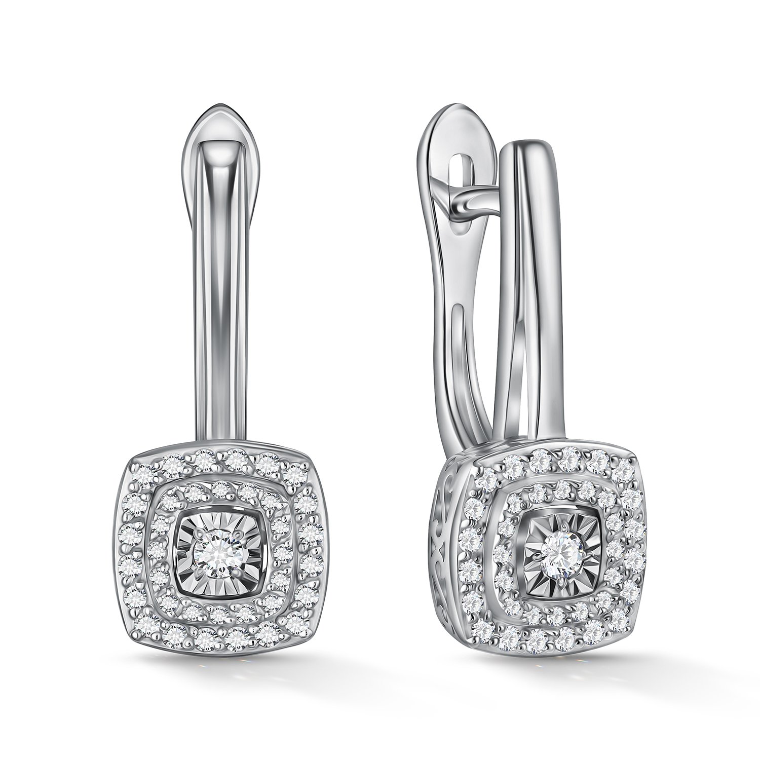 Фото «Золотые серьги с бриллиантами»