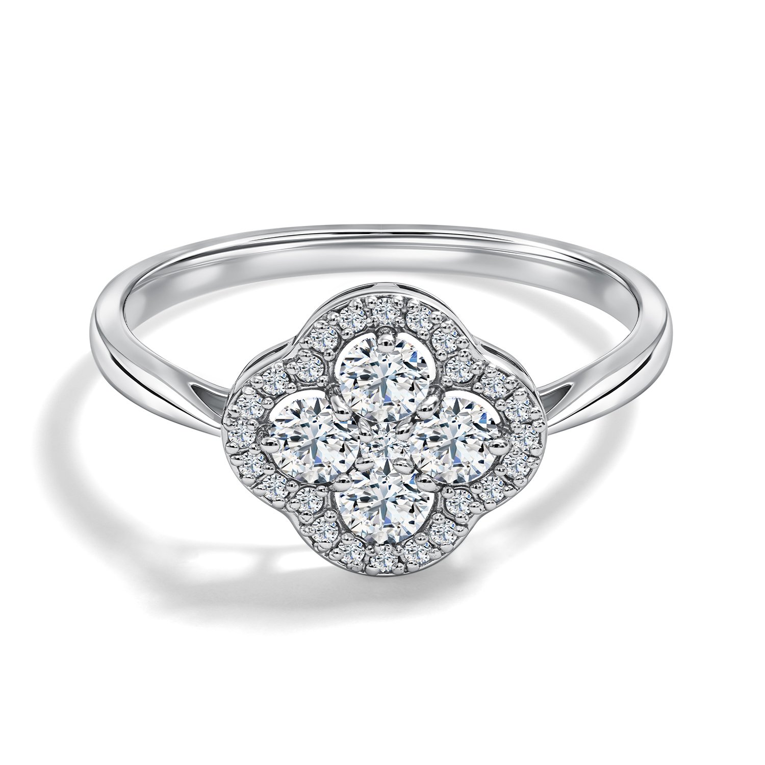 Золотое кольцо с бриллиантами выращенными