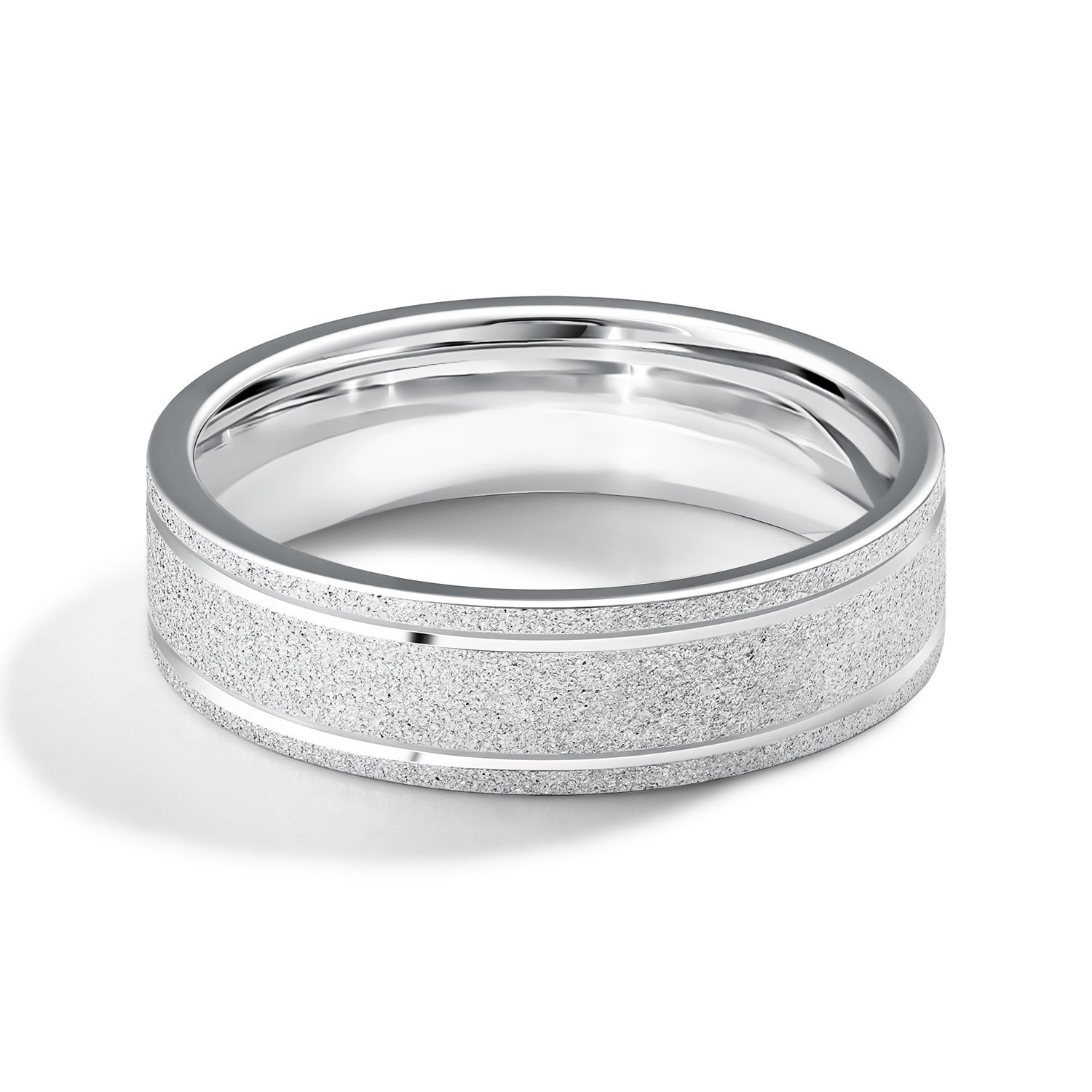 Серебряное обручальное кольцо Comfort fit