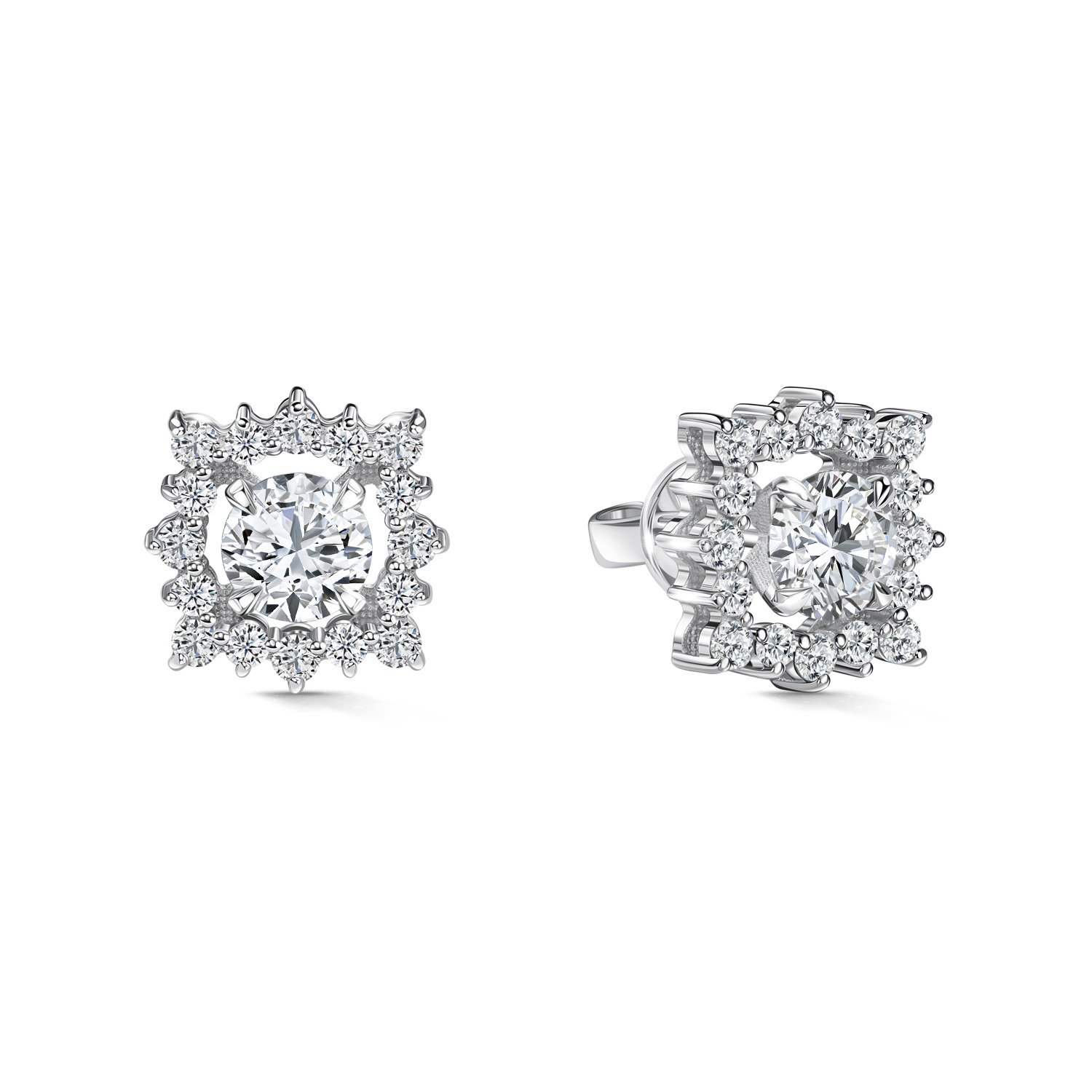 Фото «Золотые серьги с бриллиантами выращенными»