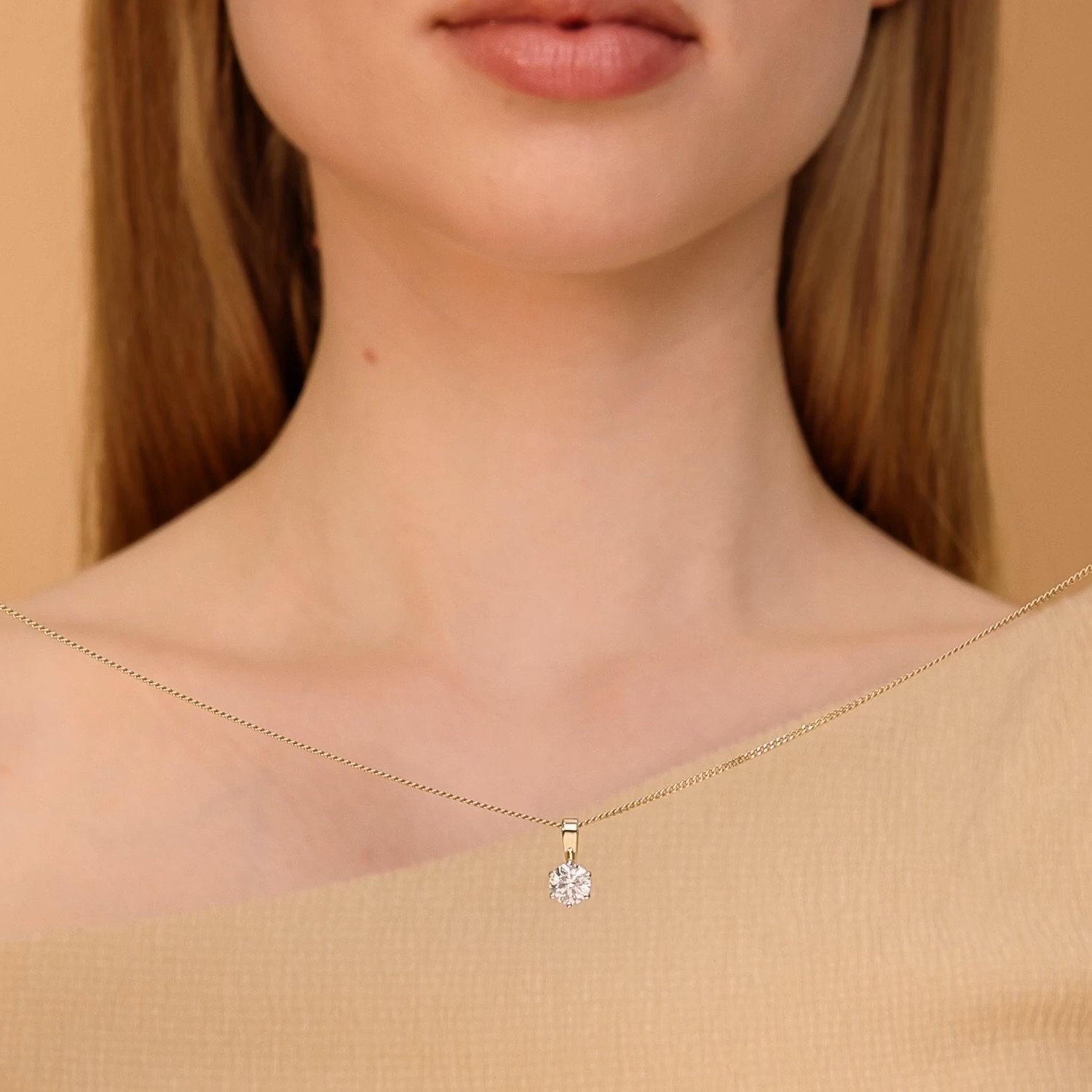 Золотая подвеска SMART DIAMONDS 0,73 карата