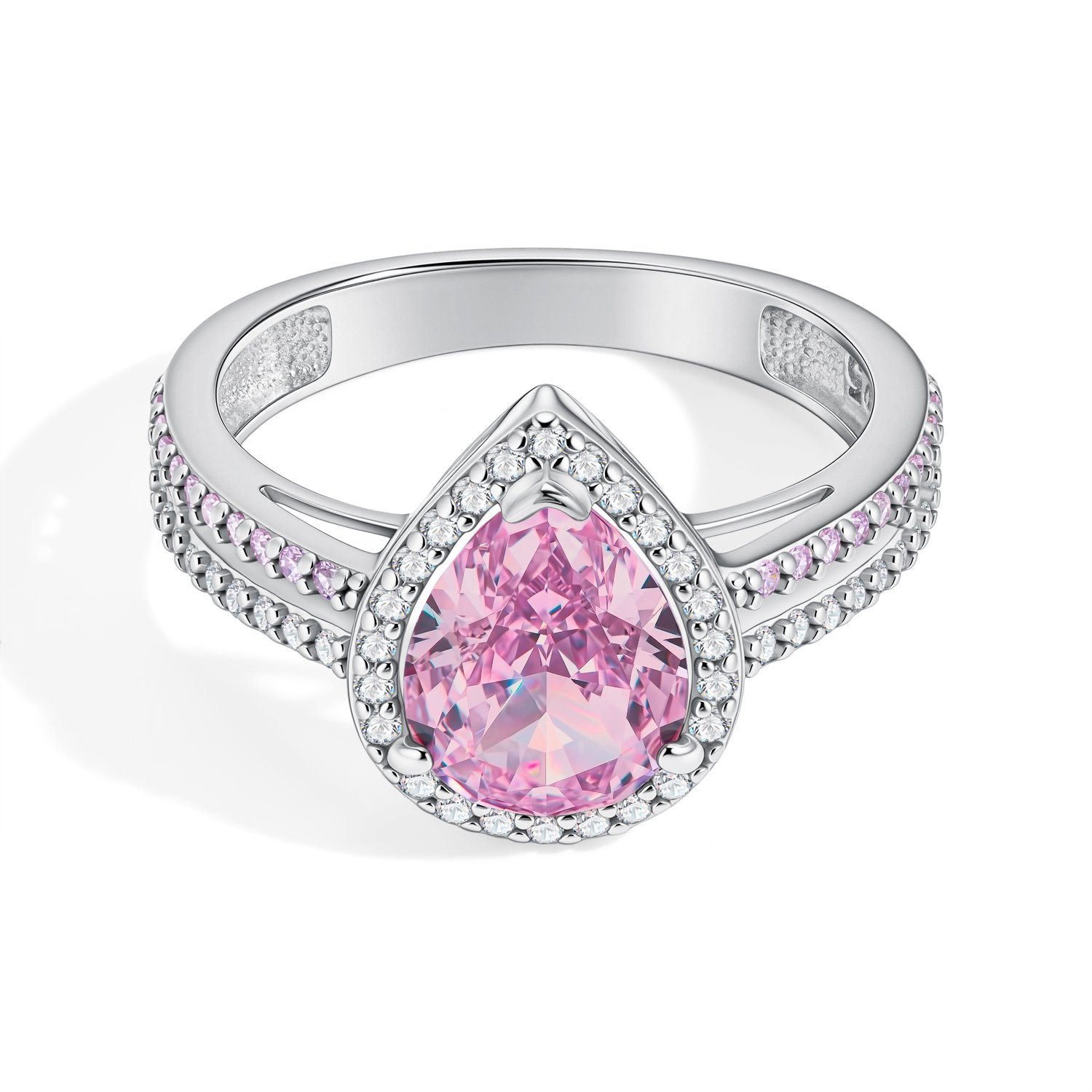 Серебряное кольцо с фианитами