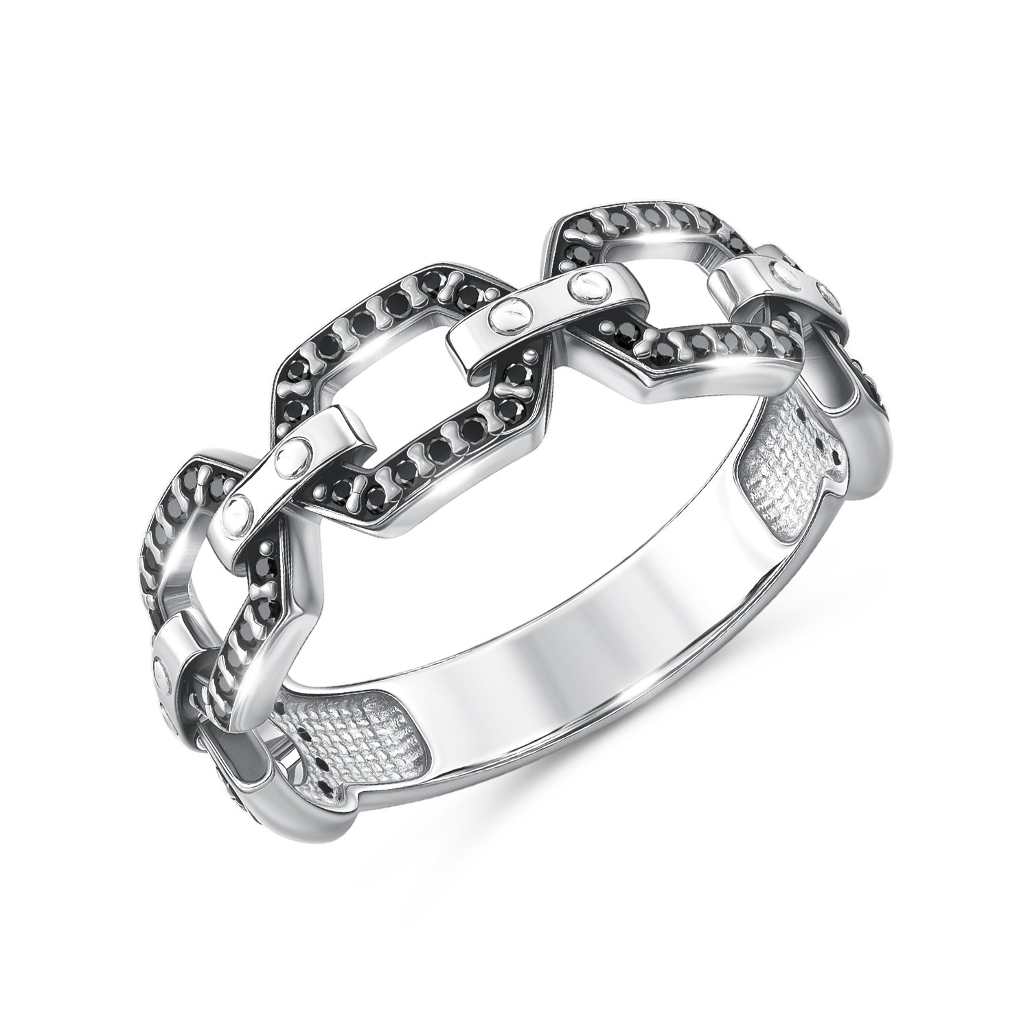 Фото «Серебряная печатка с фианитами»