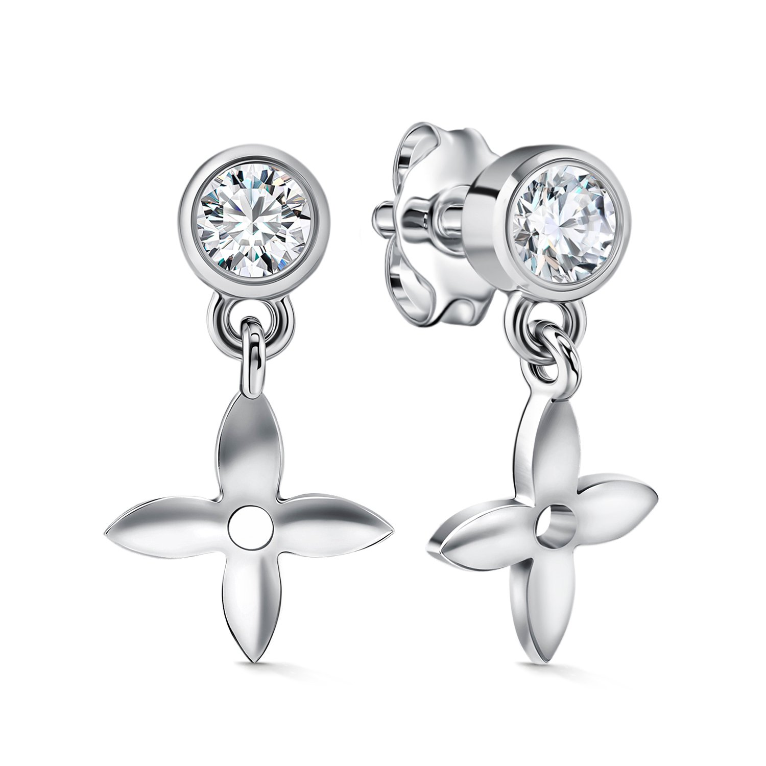 Фото «Серебряные серьги с фианитами»