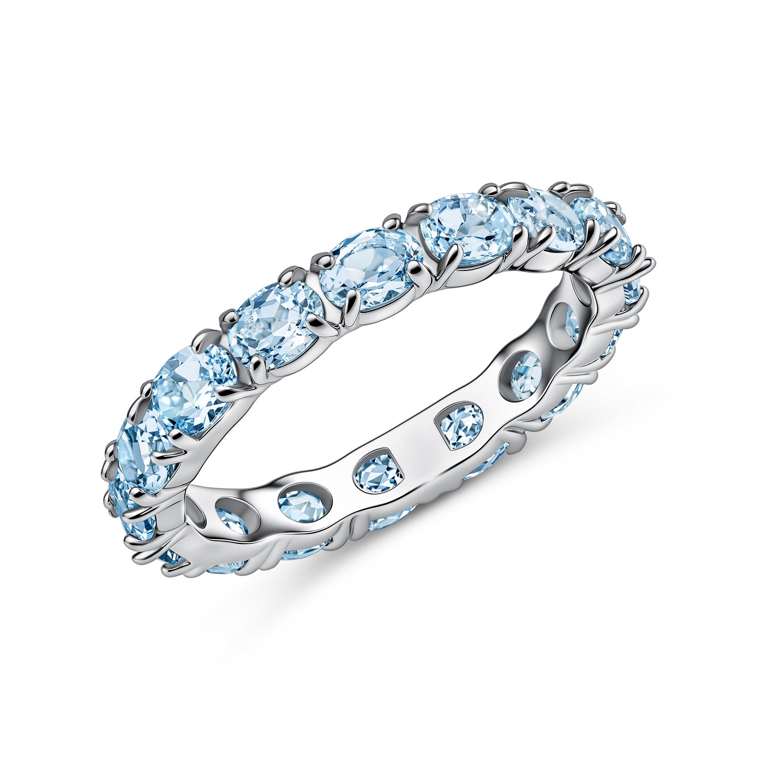 Фото «Серебряное кольцо с топазами Sky»