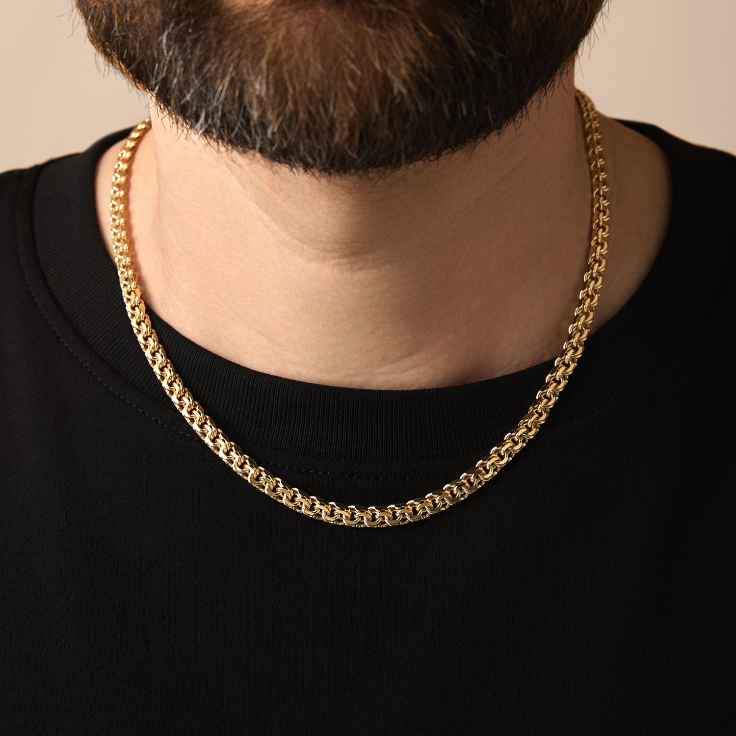 Золотая цепь ручной работы полновесная