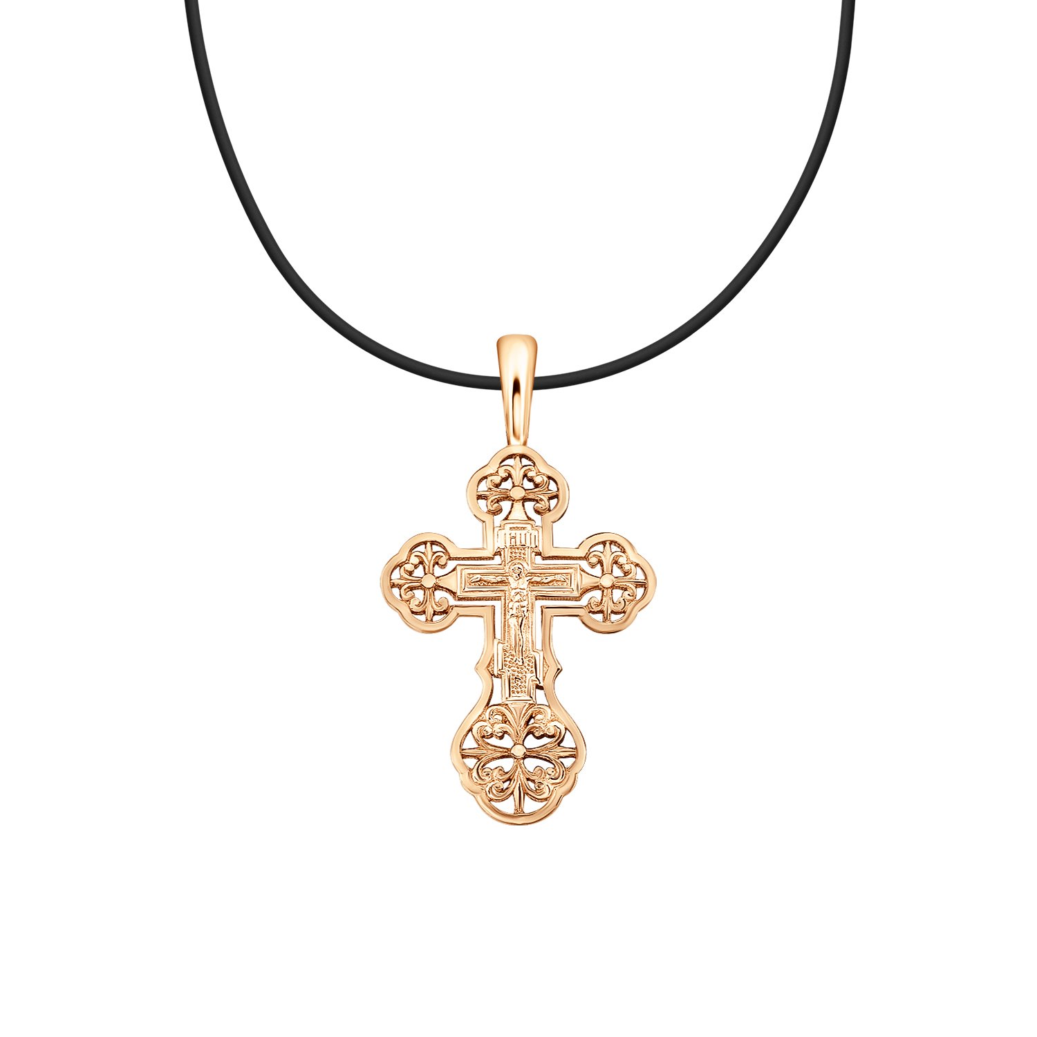 Серебряный крест с позолотой