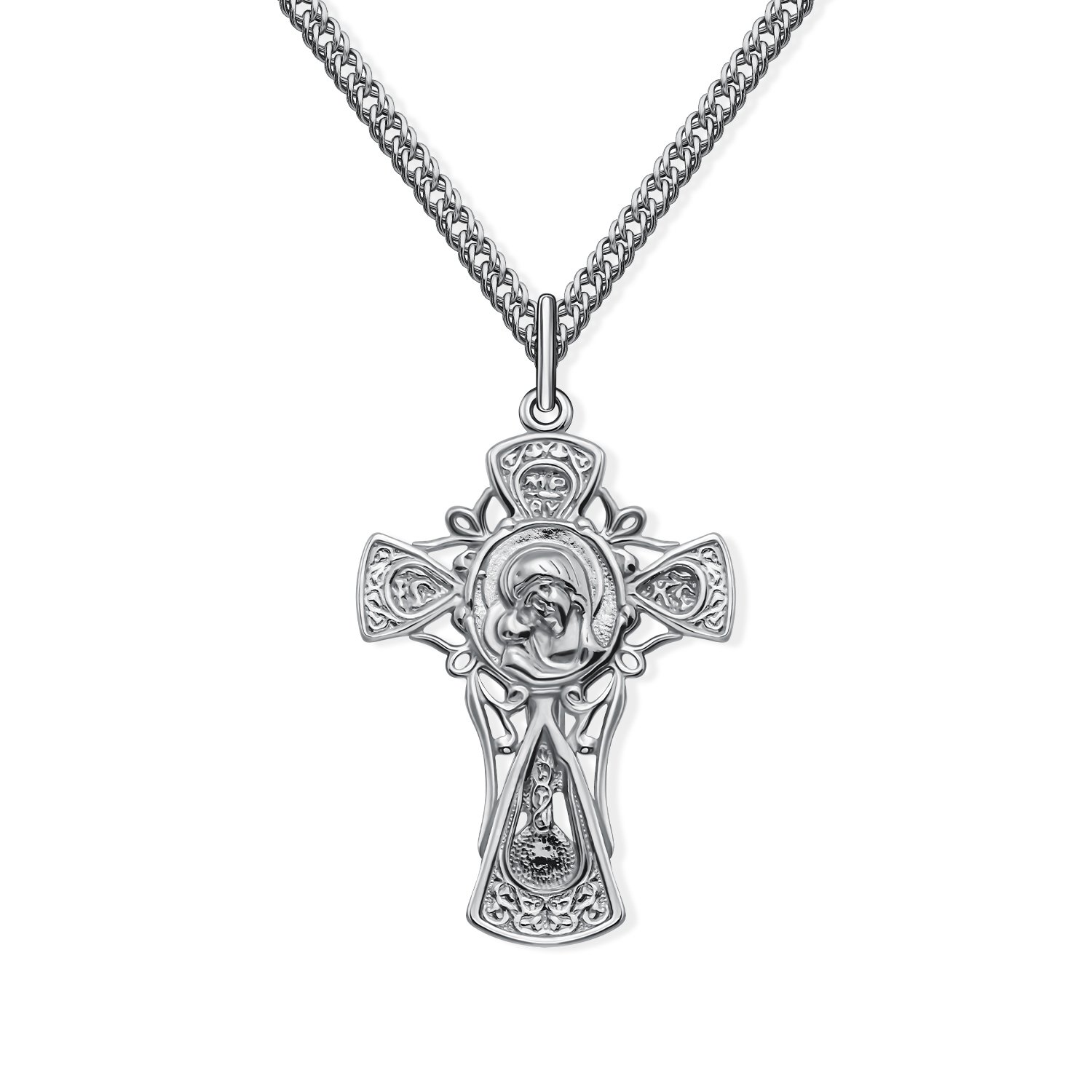 Серебряный православный крест