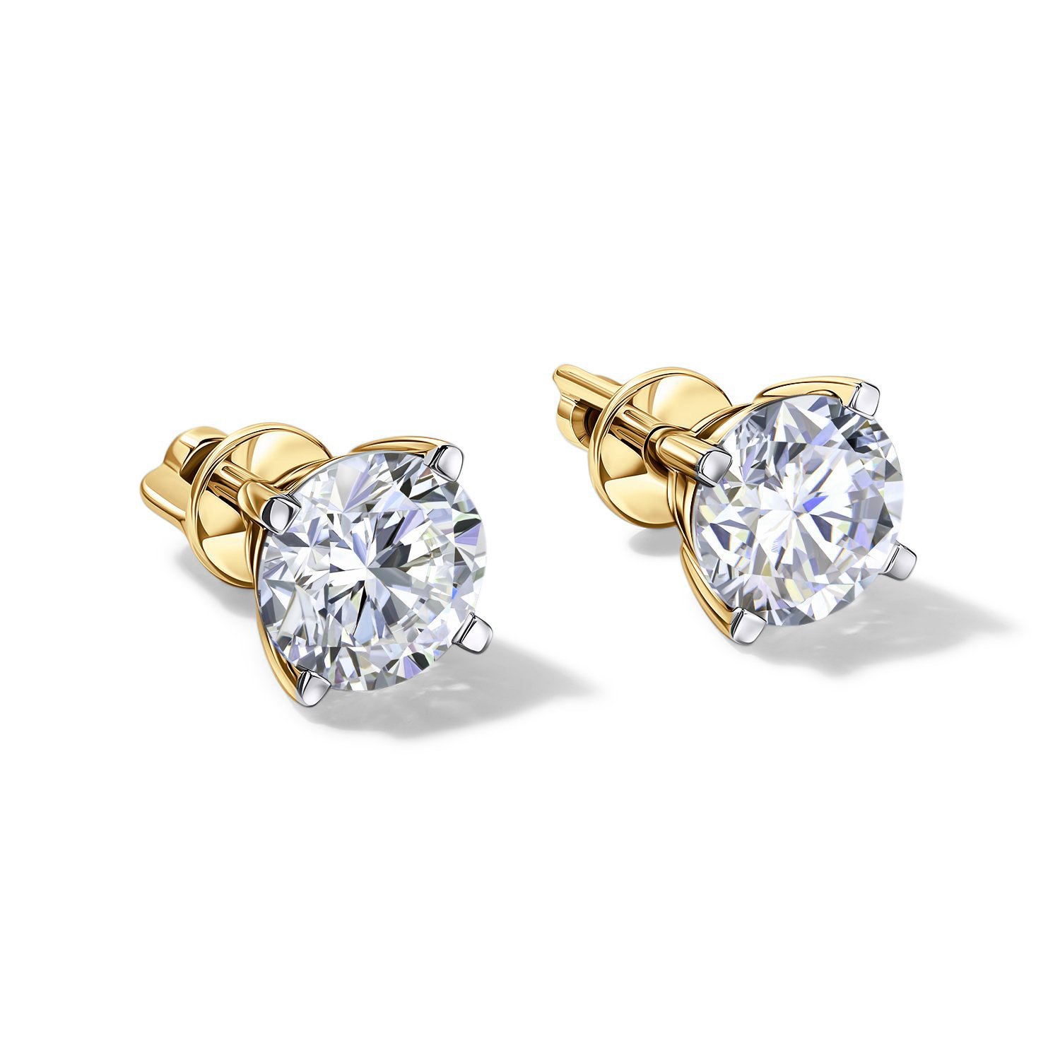 Золотые серьги SMART DIAMONDS 2,08 карата