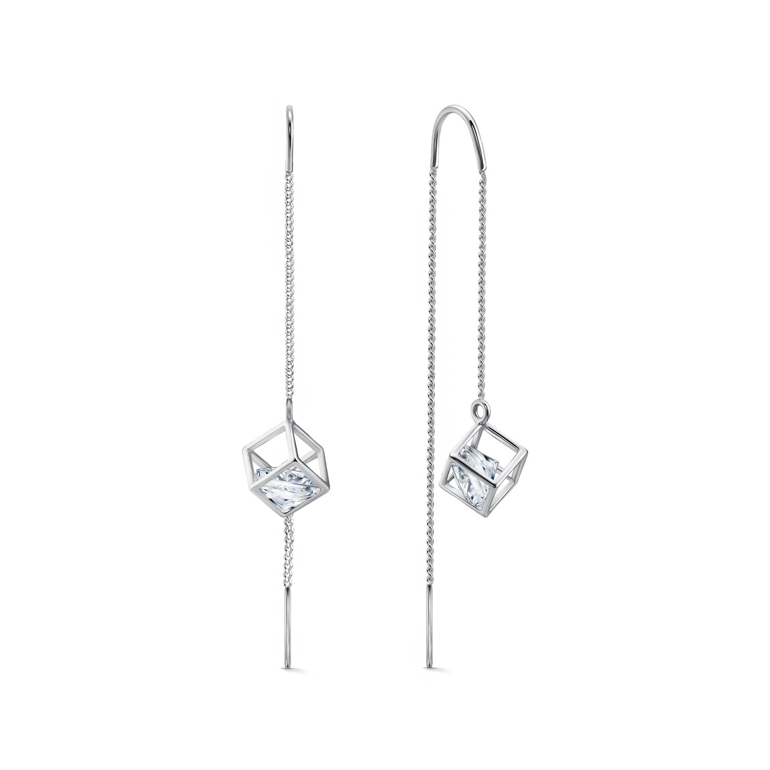 Фото «Серебряные серьги с фианитами»