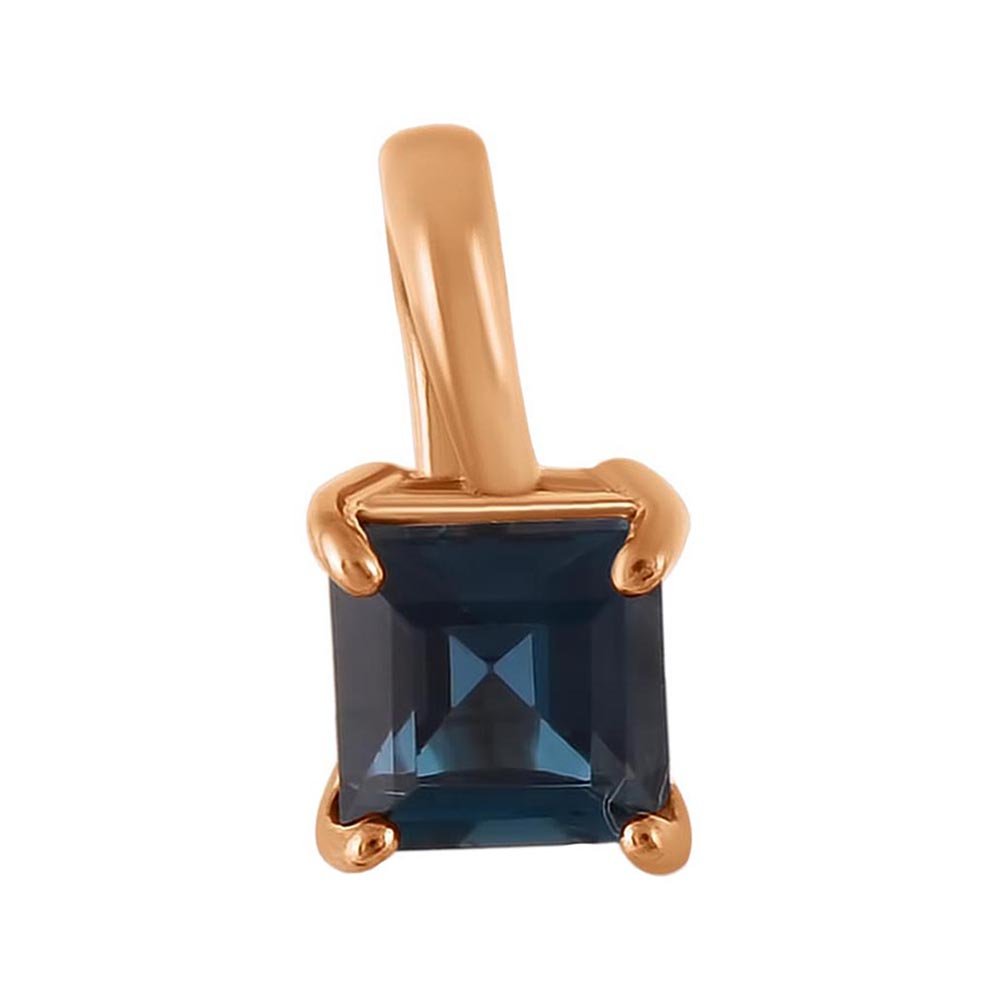 Золотая подвеска с London топазом