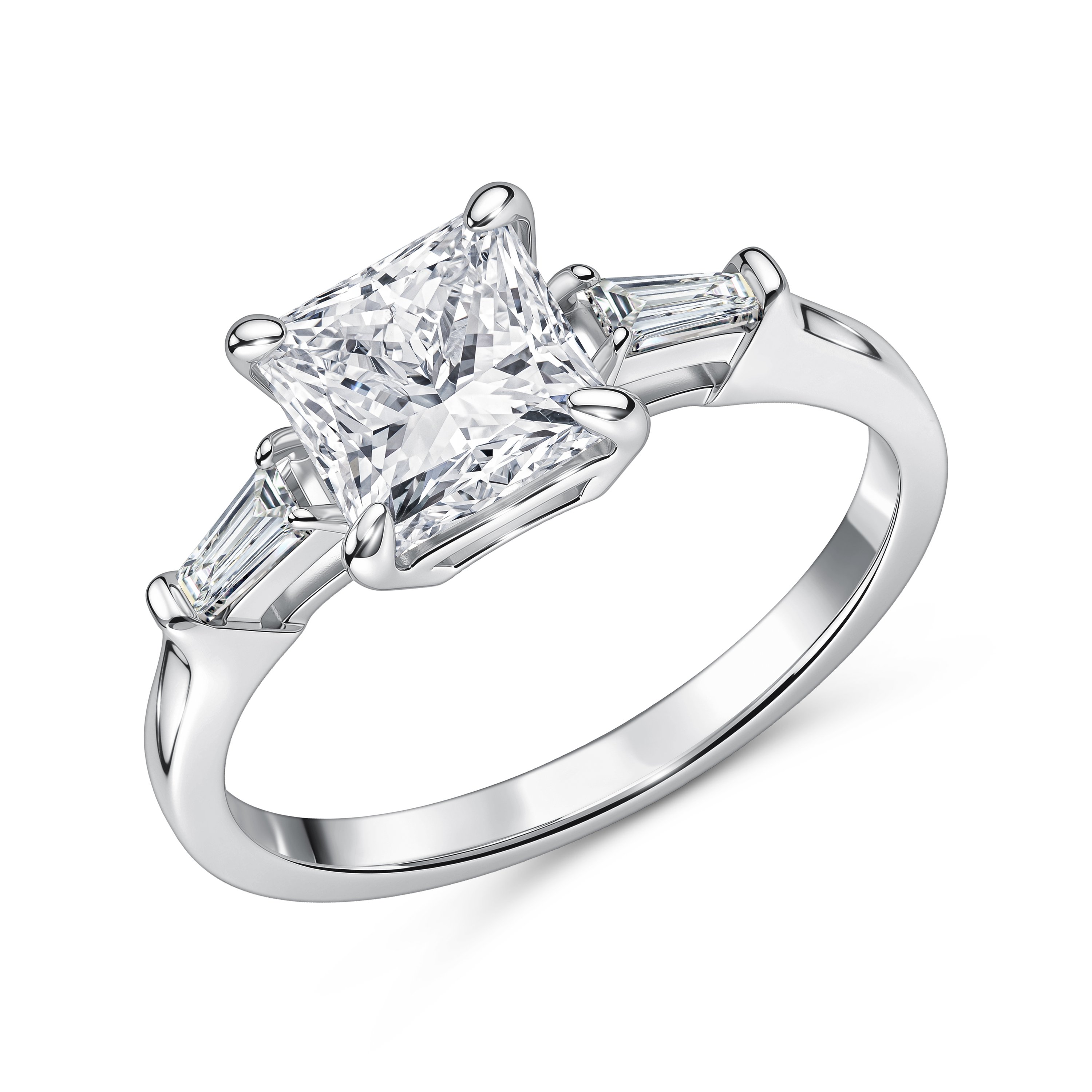 Фото «Золотое кольцо с бриллиантами выращенными»