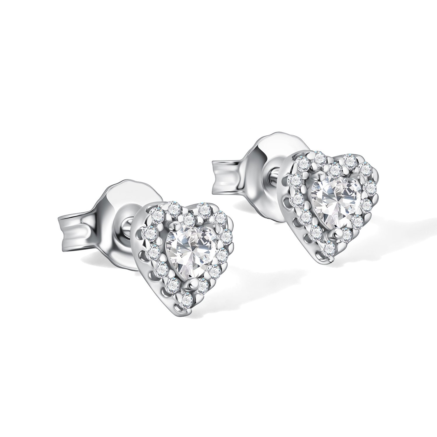 Серебряные серьги с фианитами