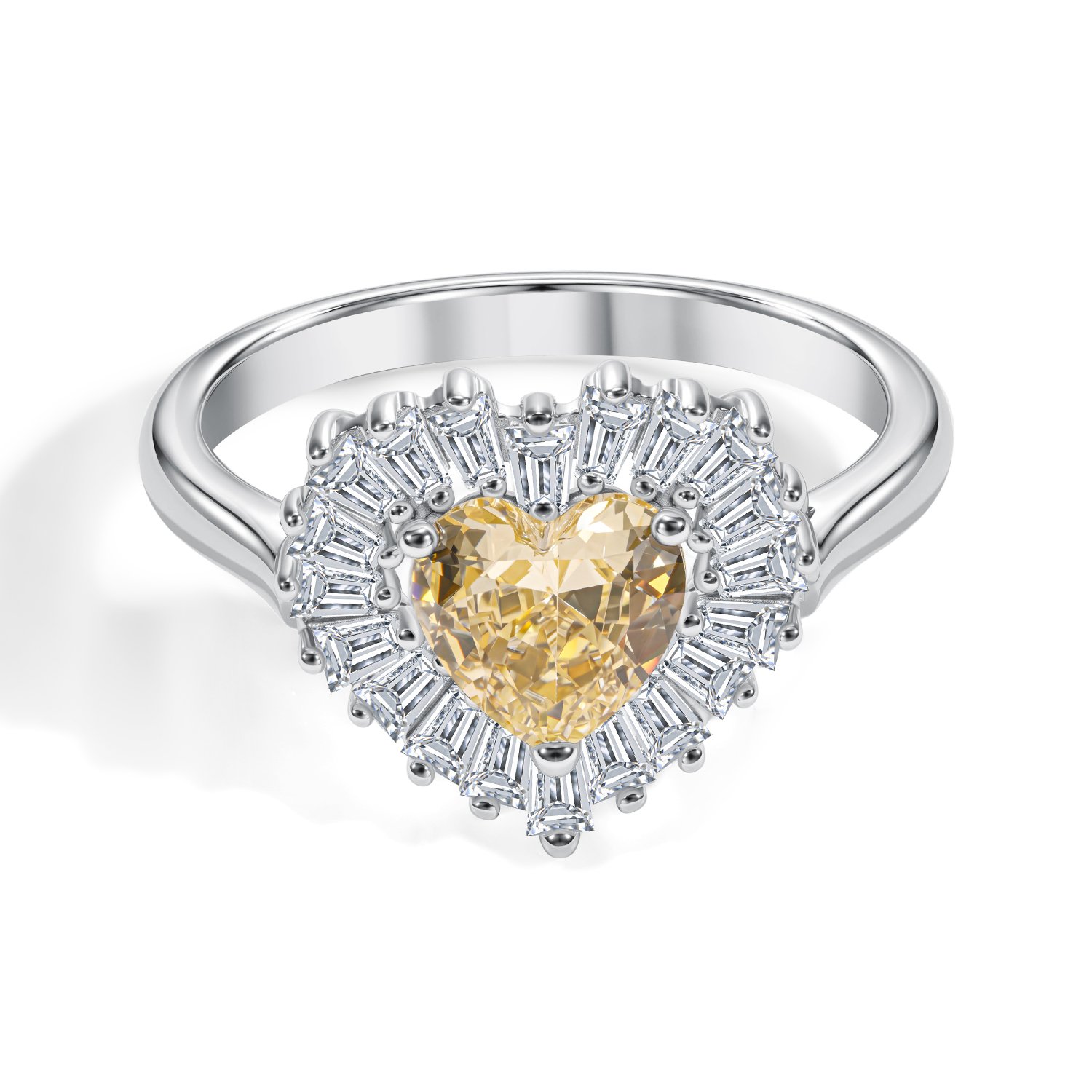 Серебряное кольцо с фианитами