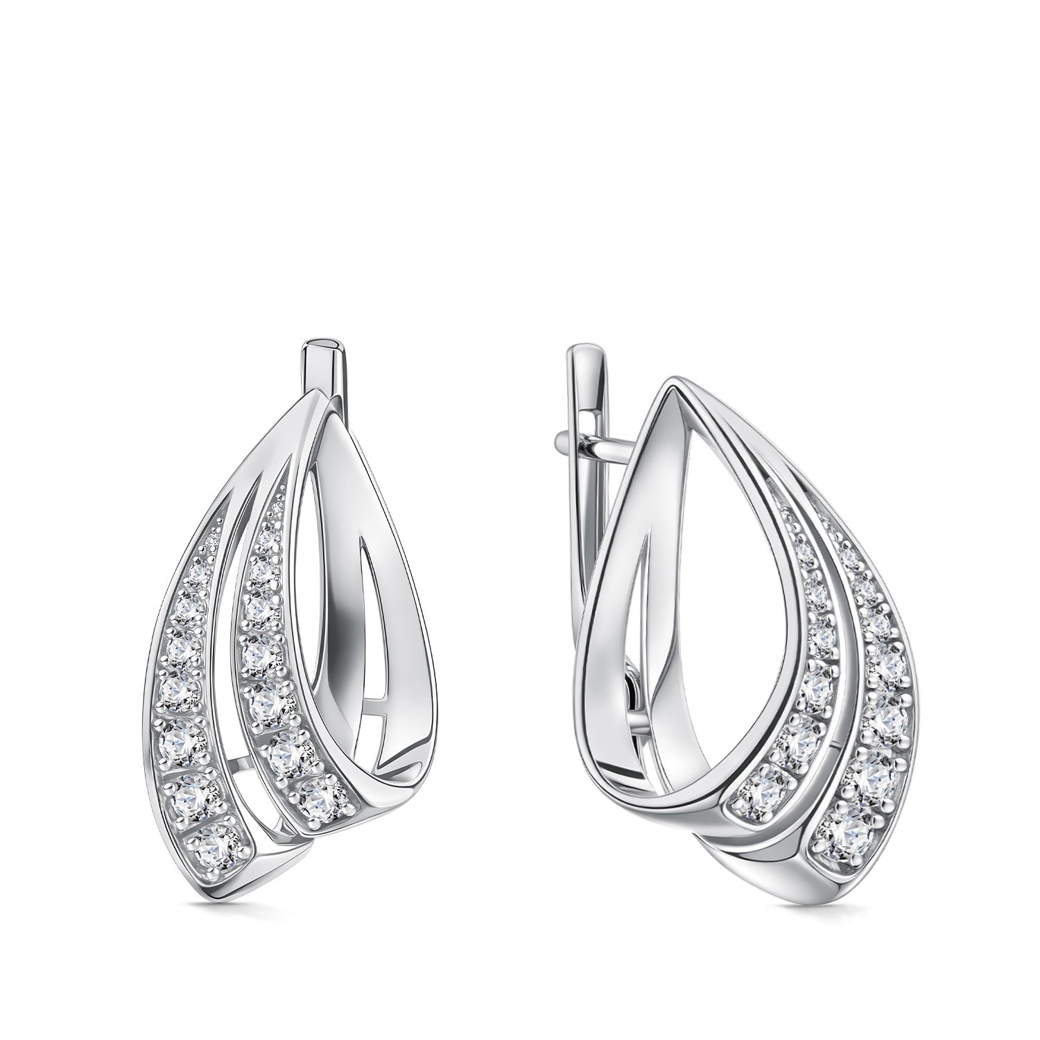 Фото «Серебряные серьги с фианитами»