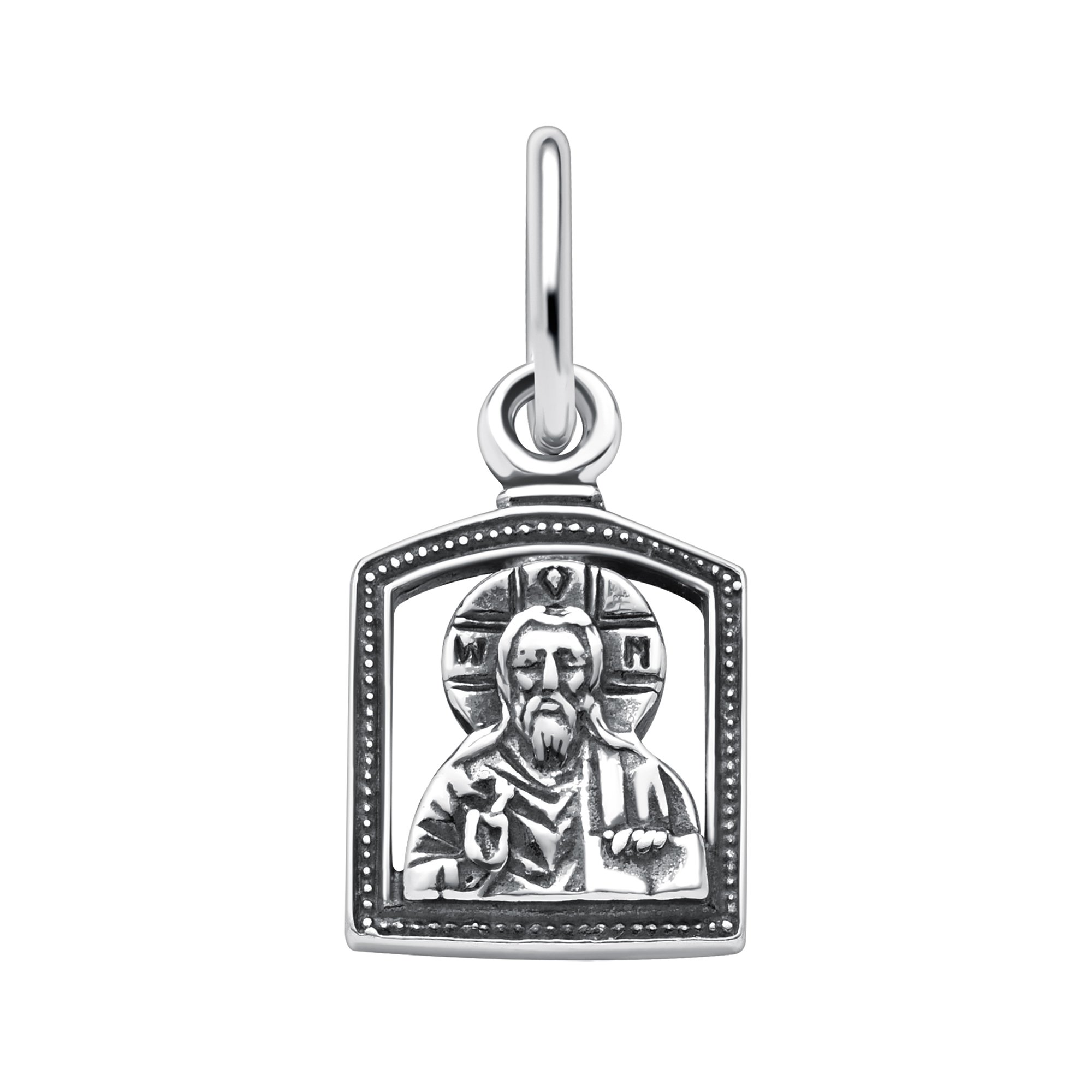 Серебряная подвеска Икона с чернением