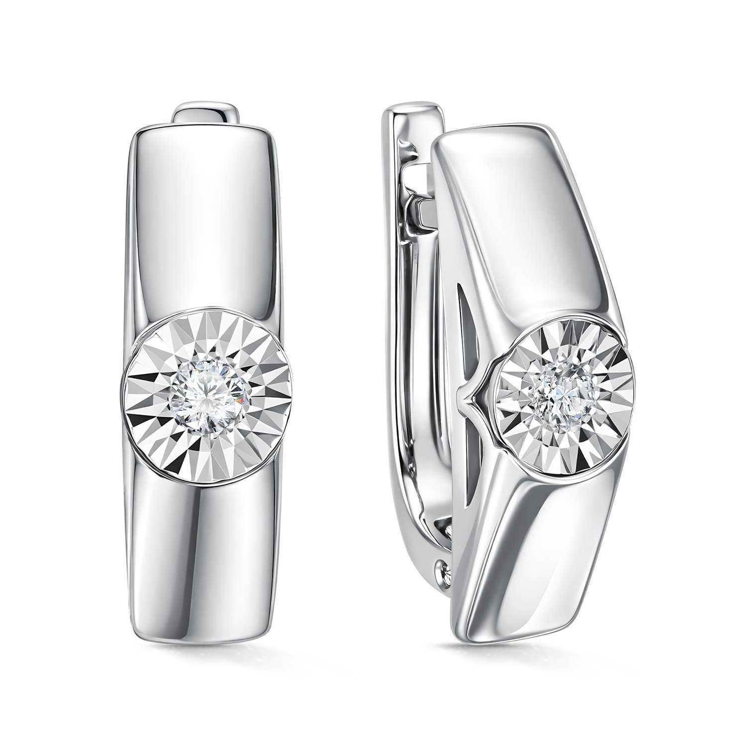 Фото «Золотые серьги с бриллиантами»