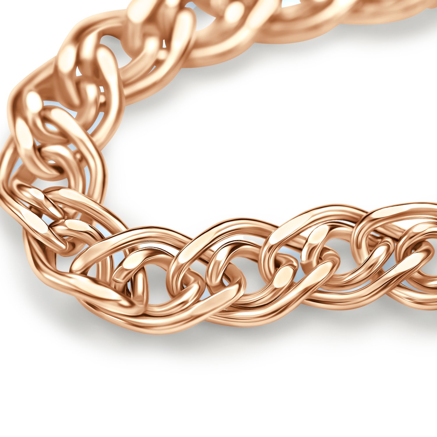 Золотой браслет облегченный