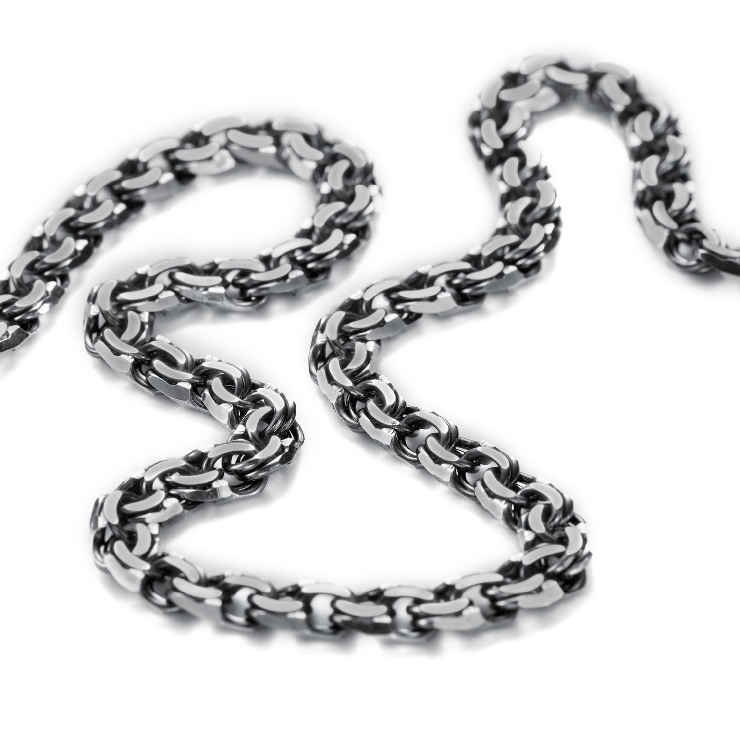 Серебряная цепь ручной работы полновесная