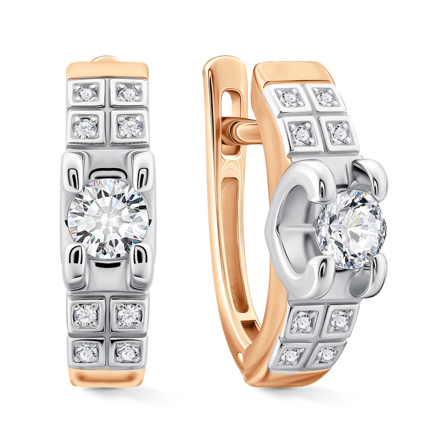 Фото «Золотые серьги с бриллиантами»