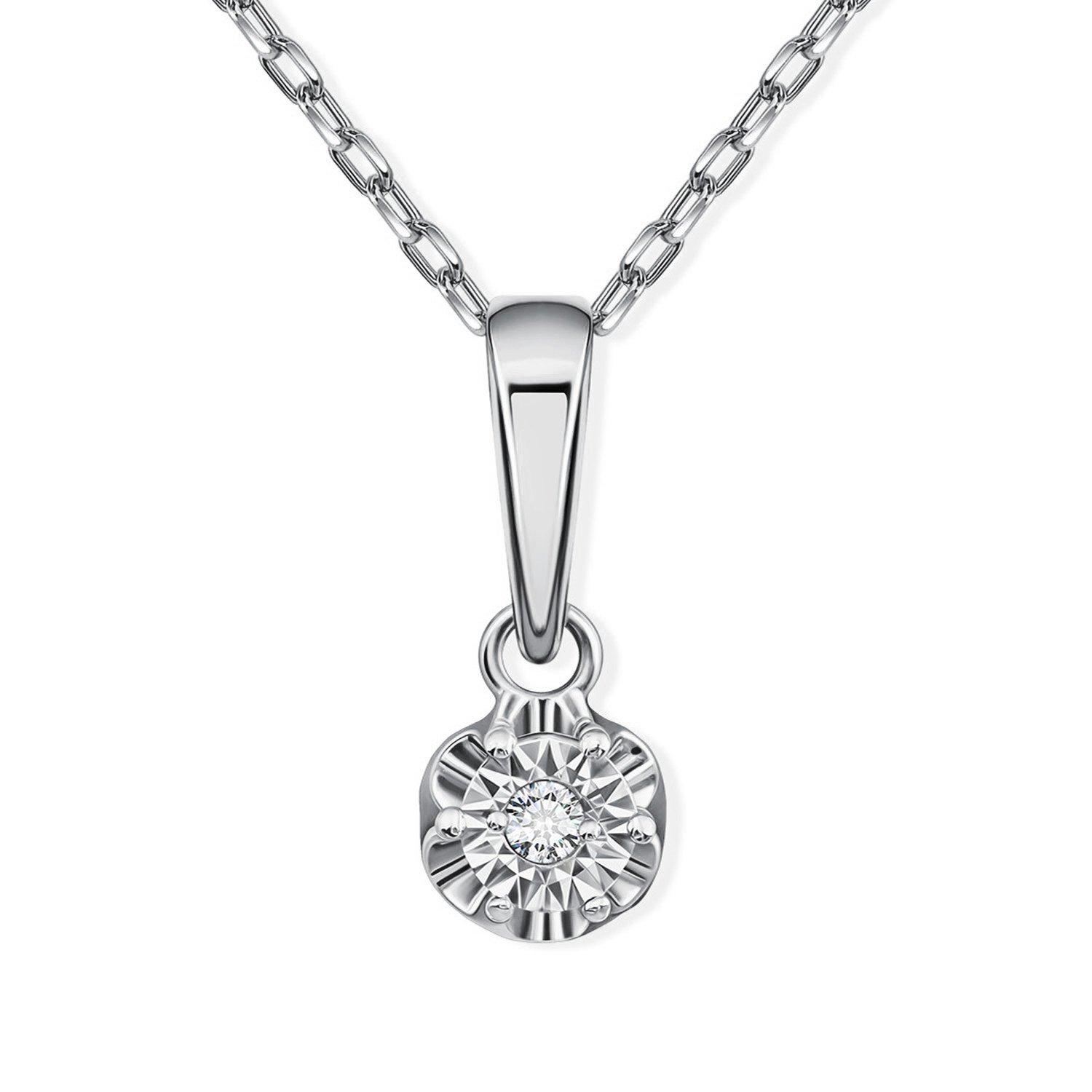 Фото «Золотая подвеска с бриллиантом»