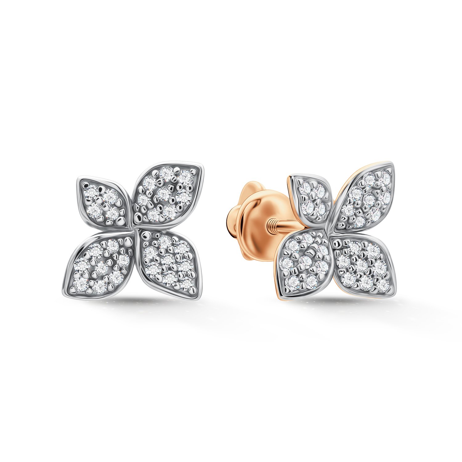 Фото «Золотые серьги с бриллиантами»