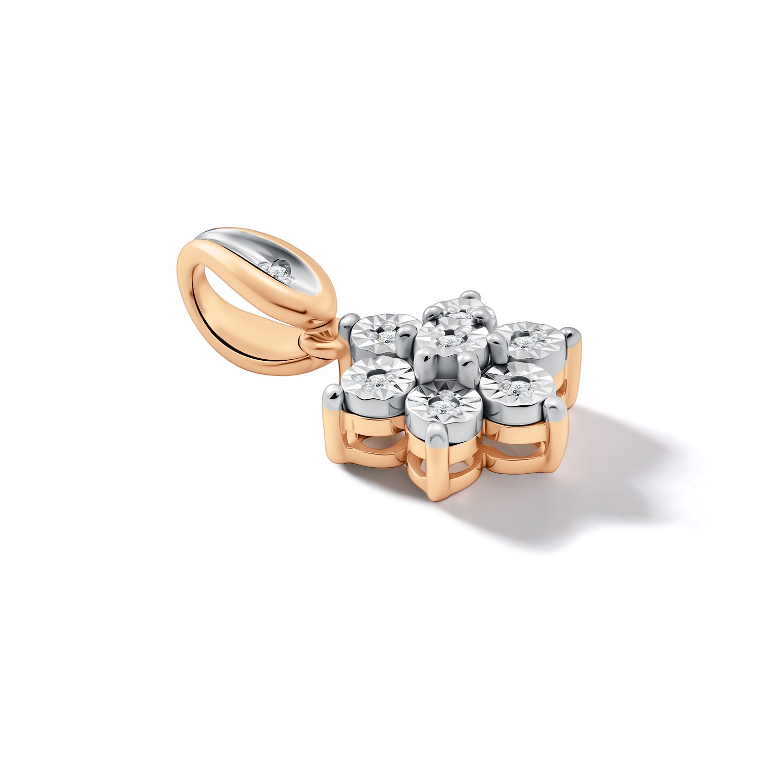 Золотая подвеска с бриллиантами