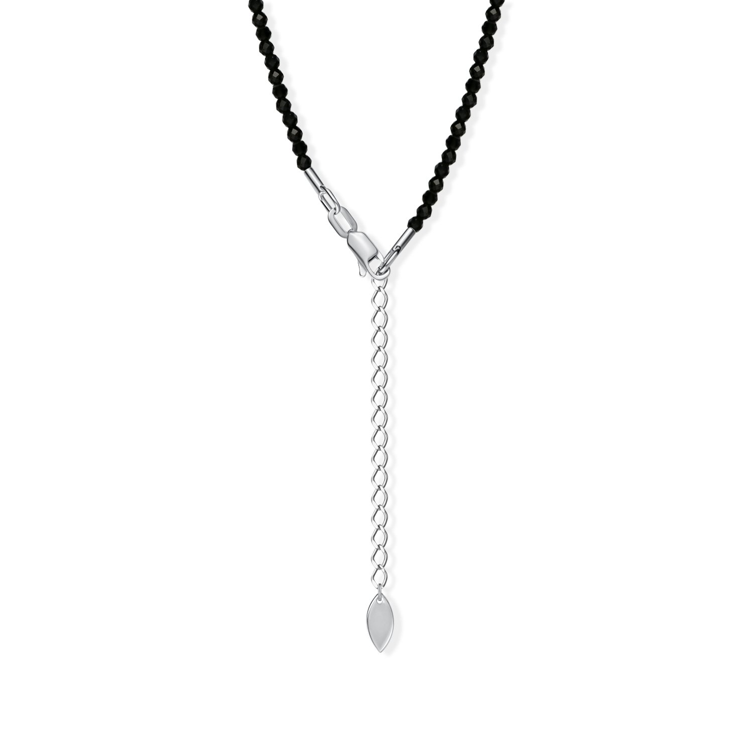 Серебряное колье со шпинелью