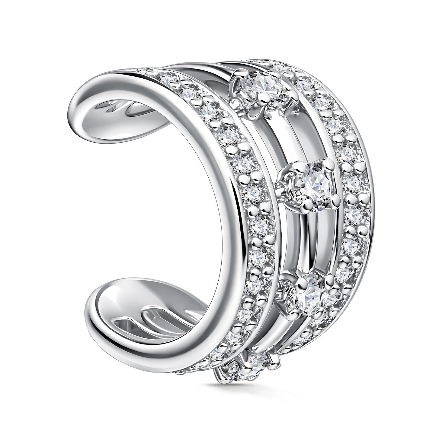 Фото «Серебряная серьга с фианитами»