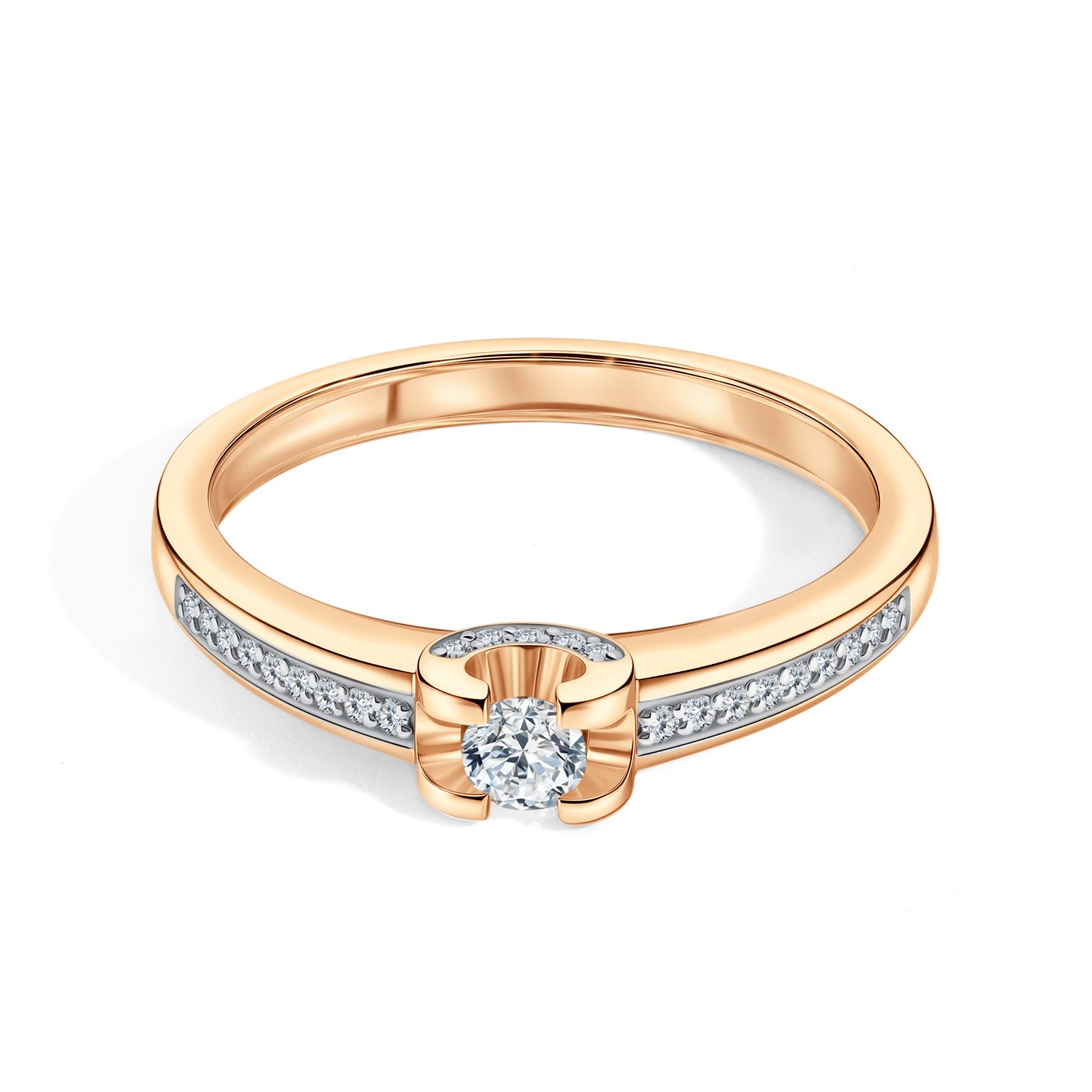 Золотое кольцо с бриллиантами