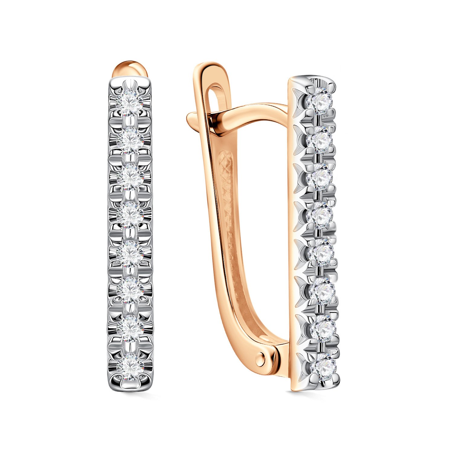 Фото «Золотые серьги с бриллиантами»