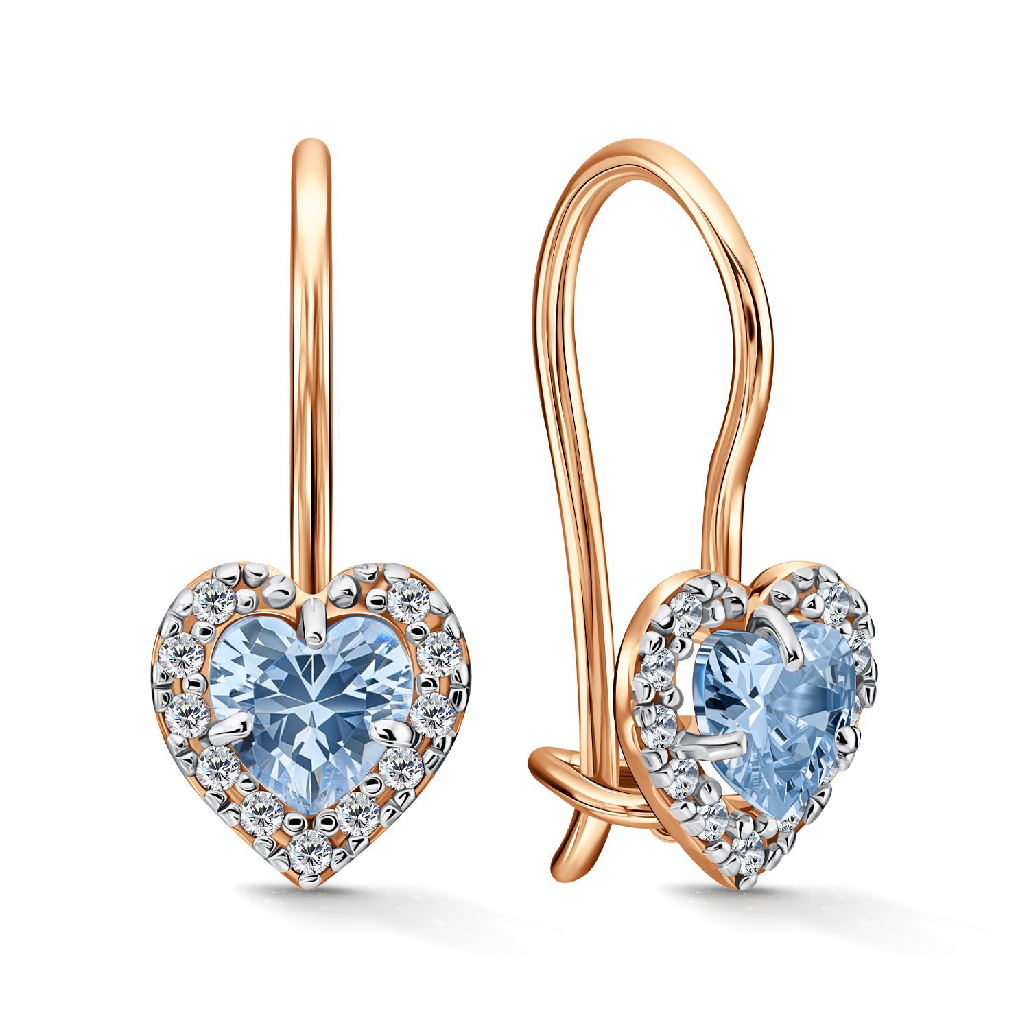 Фото «Золотые серьги с фианитами»