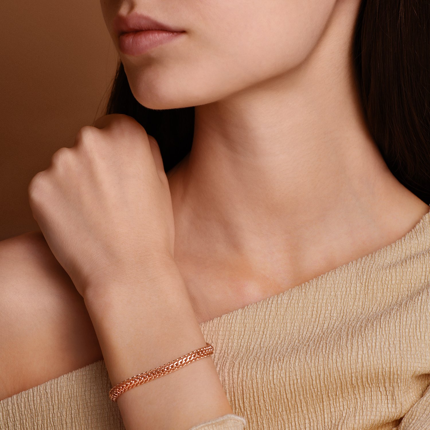 Золотой браслет полновесный