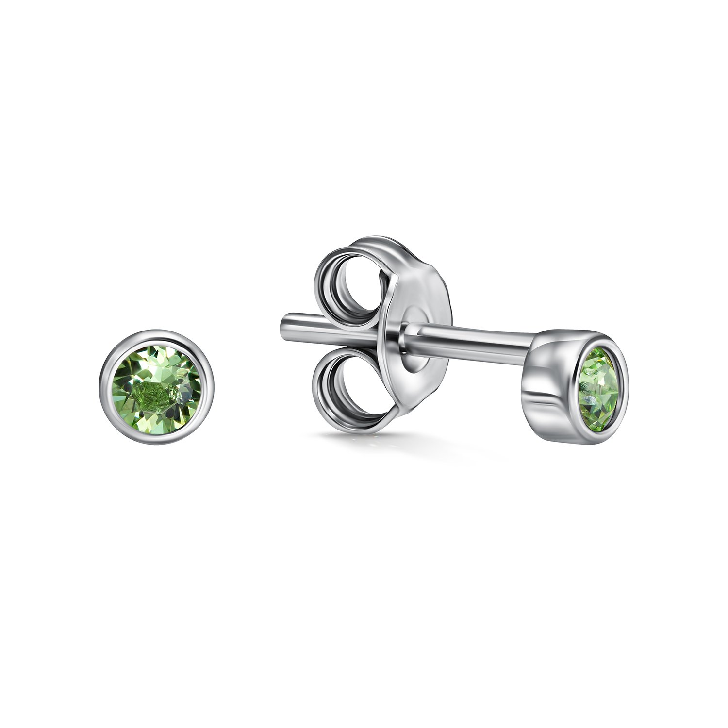 Фото «Серебряные серьги с кристаллами Swarovski»