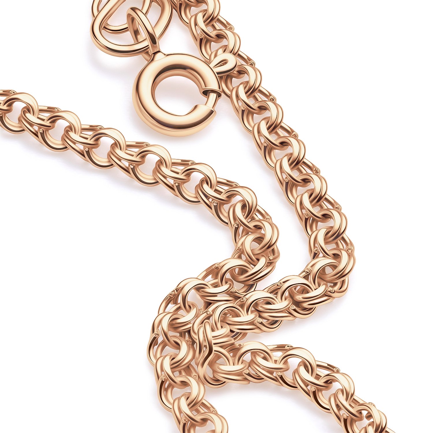 Золотой браслет облегченный