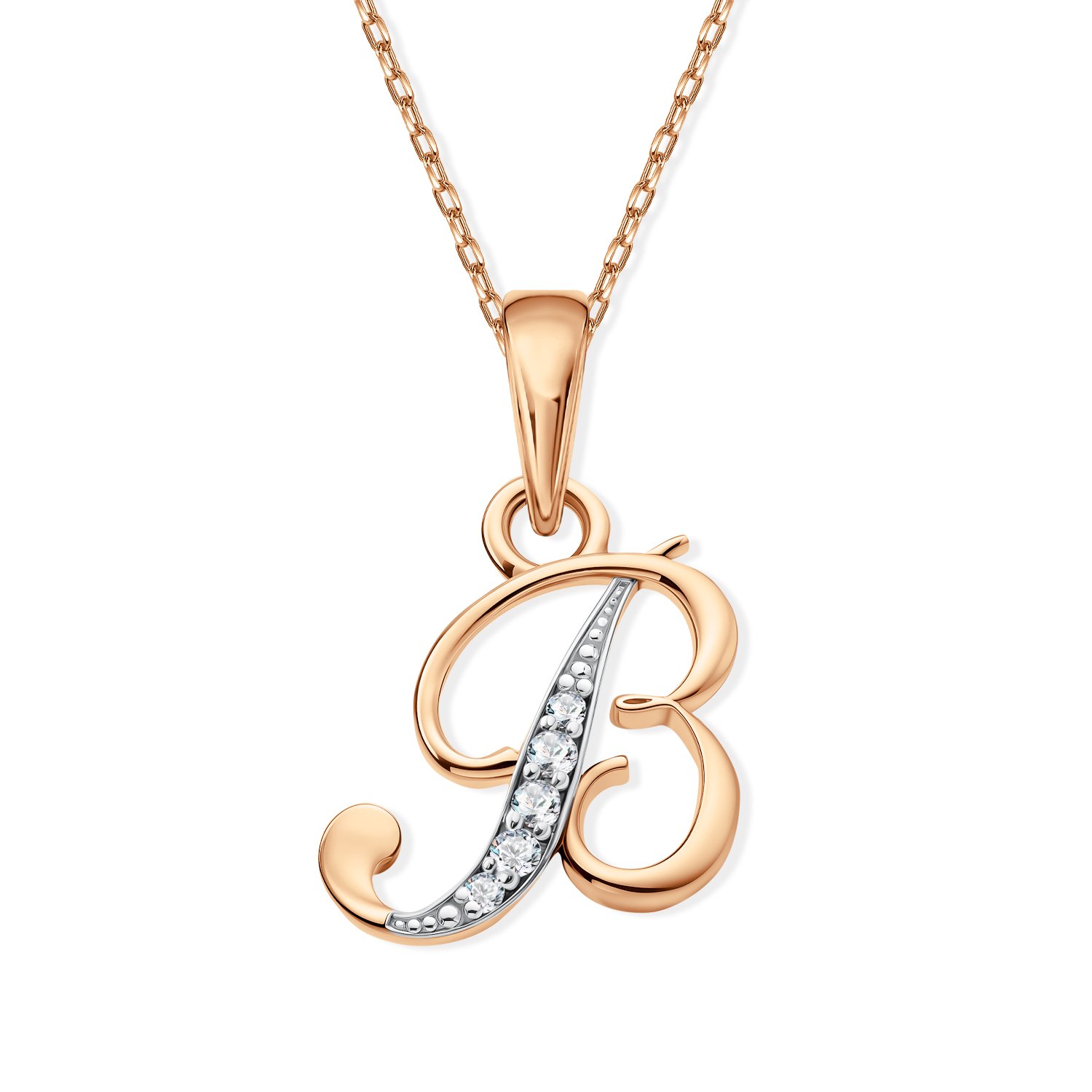 Фото «Золотая подвеска с фианитами»