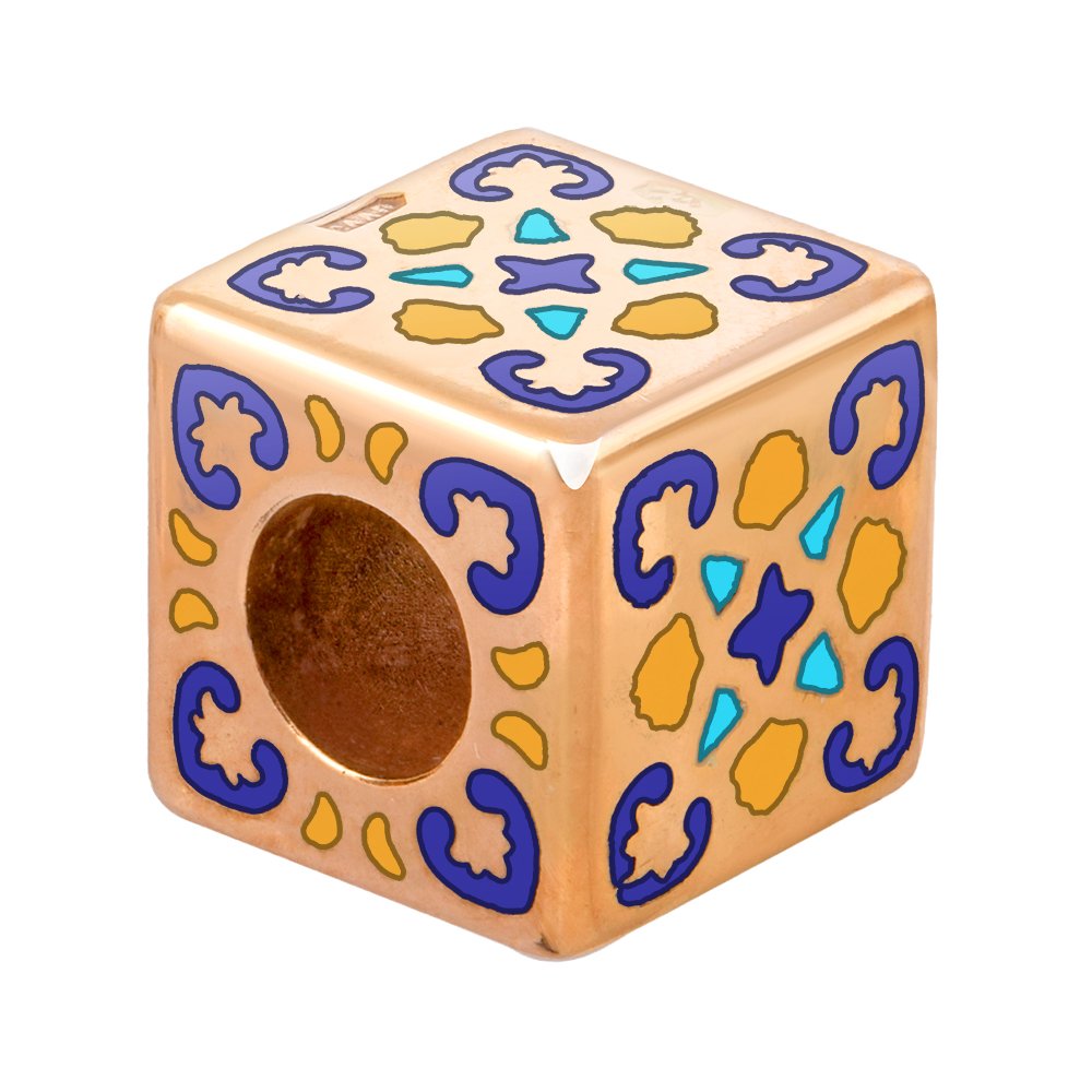 Подвеска-шарм из серебра с эмалью