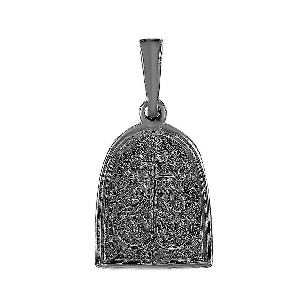 Серебряная подвеска Икона с чернением