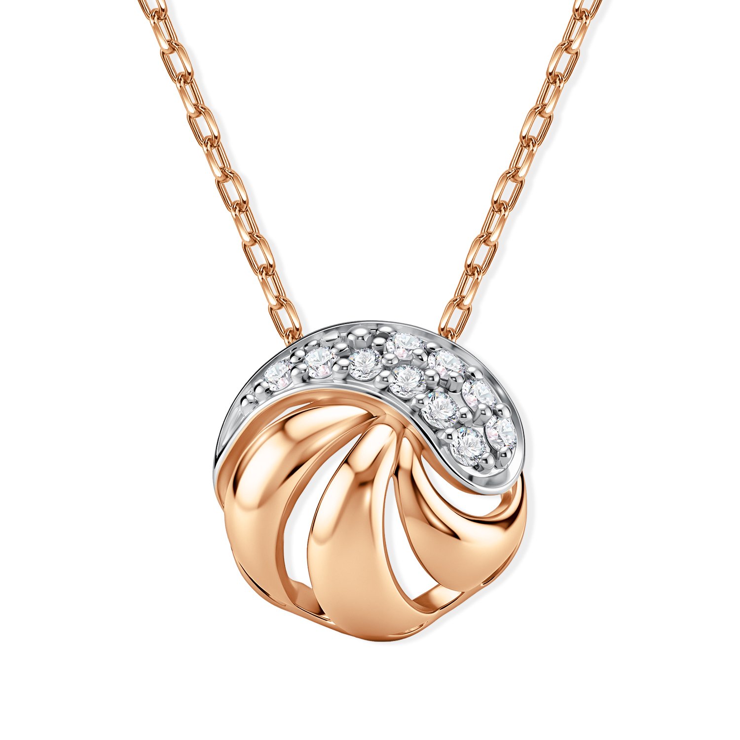 Фото «Золотая подвеска с фианитами»