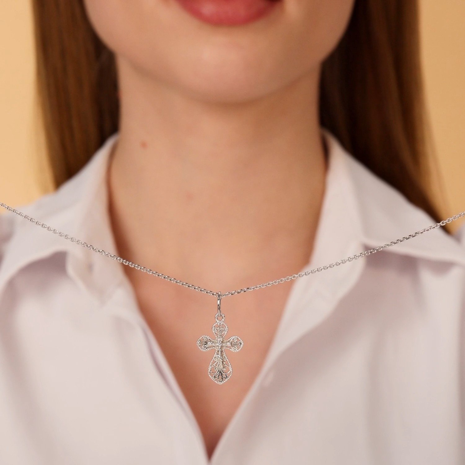 Фото «Серебряный православный крест»