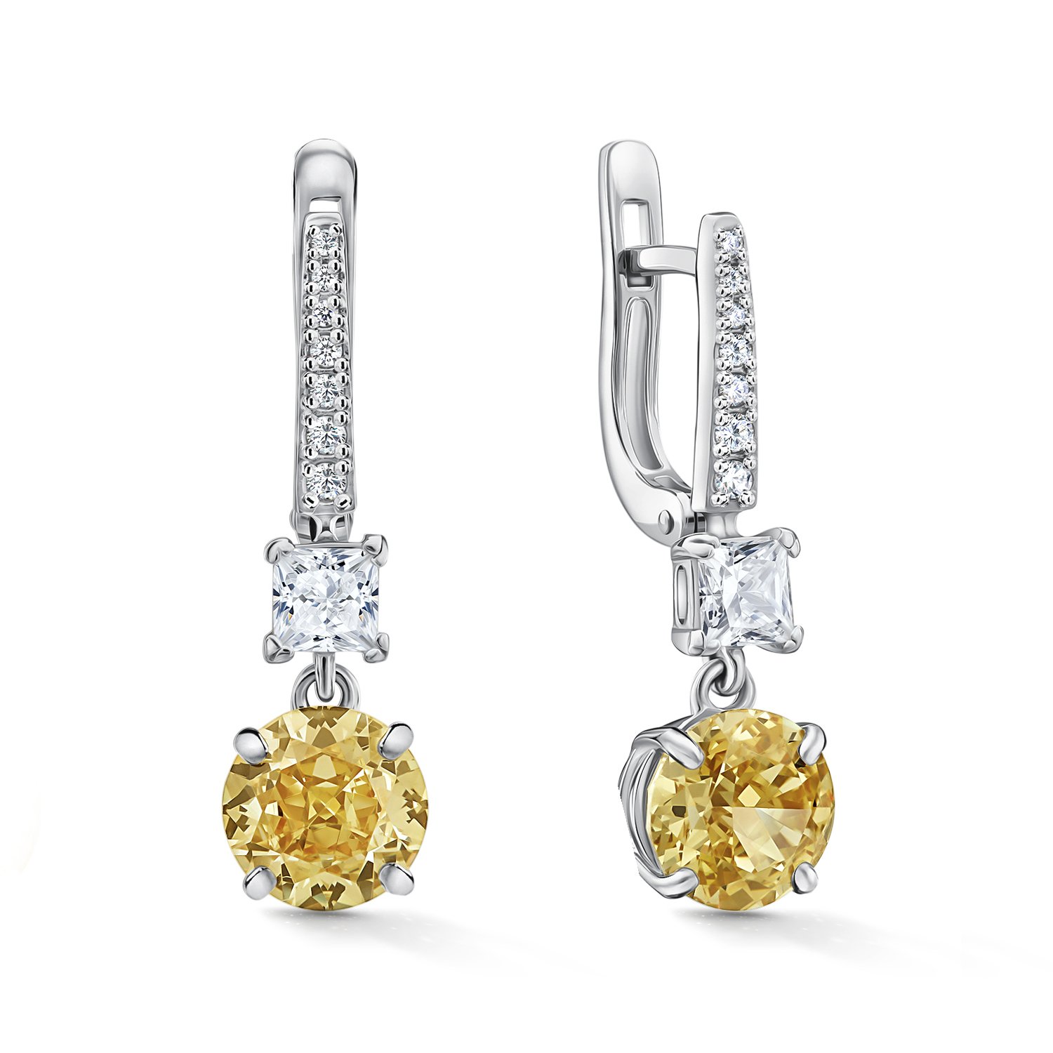 Фото «Серебряные серьги с фианитами»