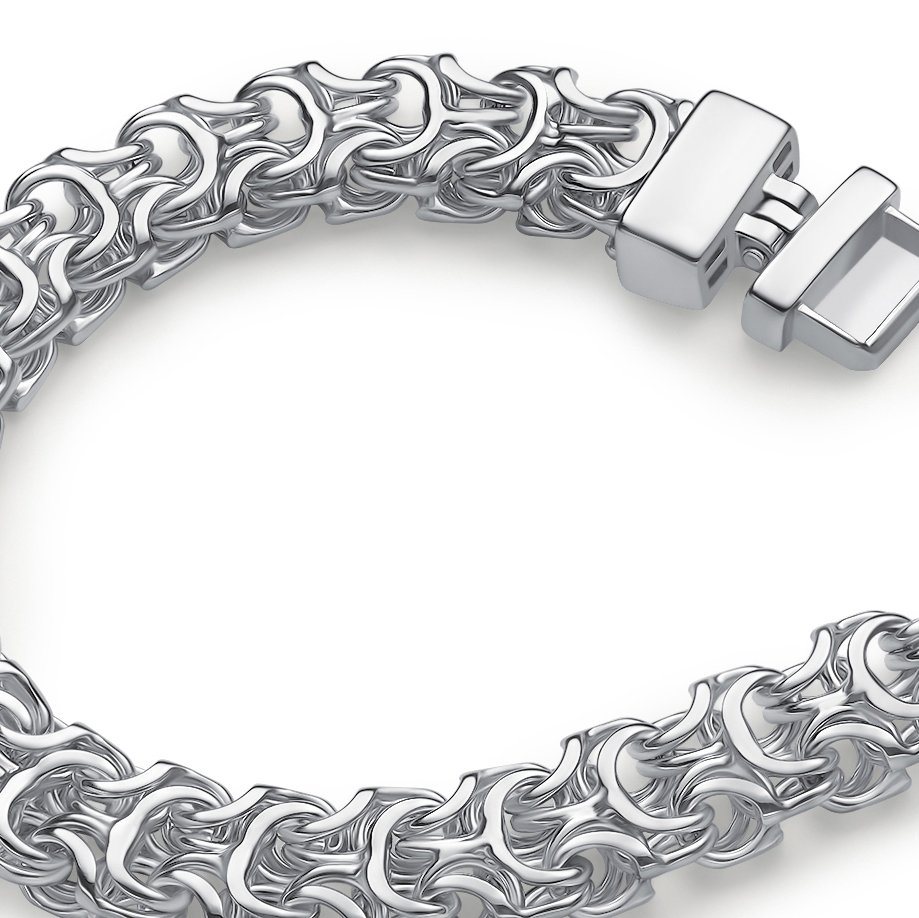 Серебряный браслет ручной работы полновесный